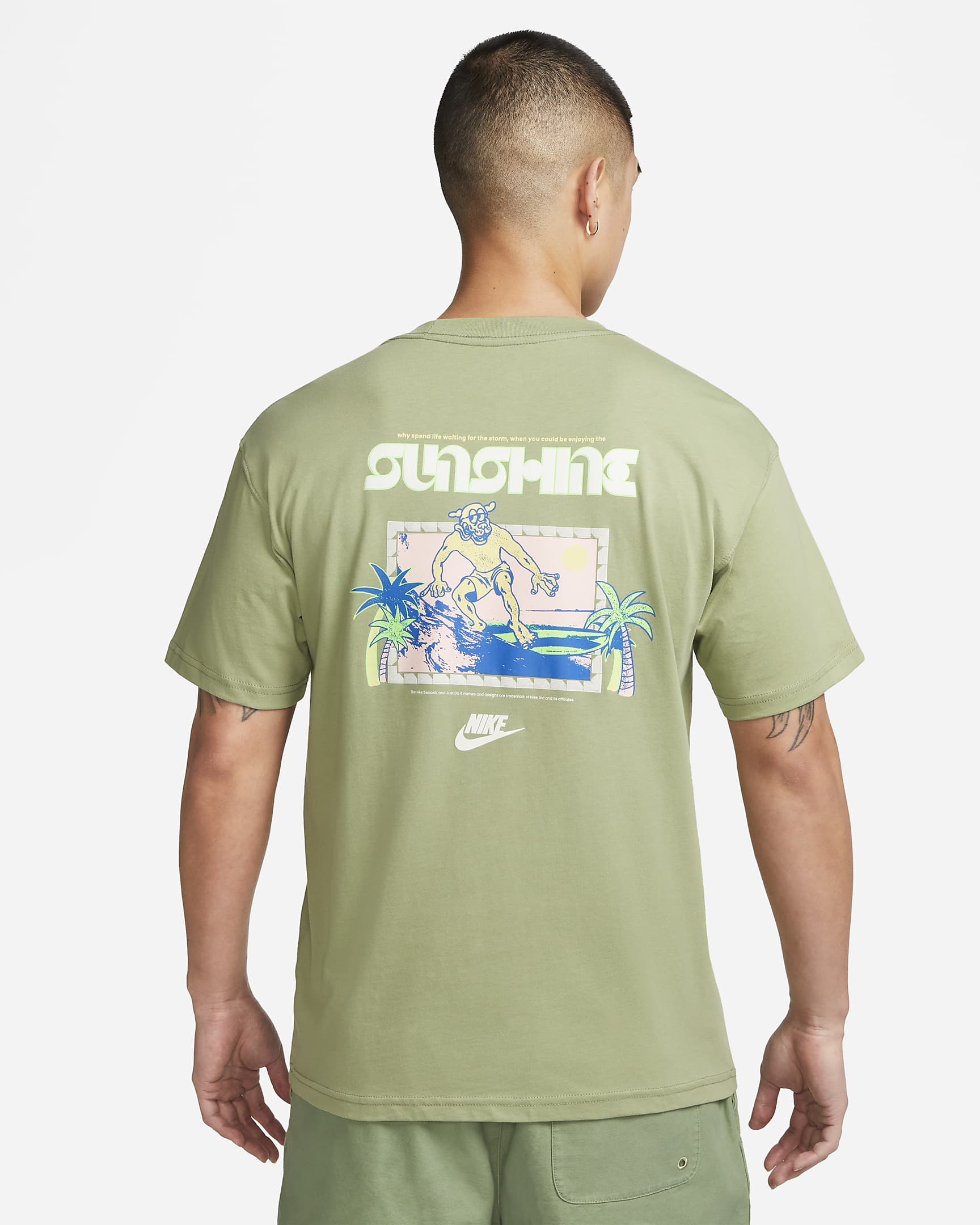 Nike Sportswear Men's T-Shirt - Oil Green