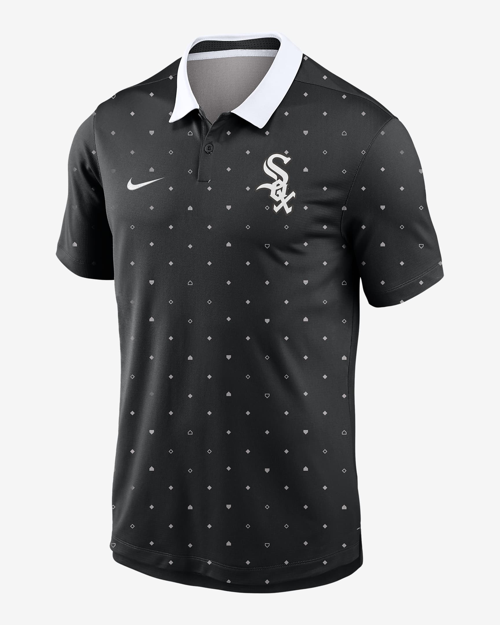 Chicago White Sox Legacy Icon Vapor Men's Nike Dri-FIT MLB Polo - Black