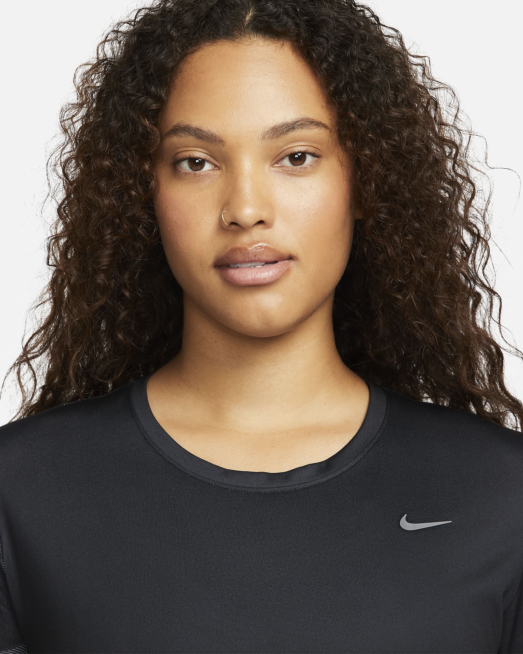 Nike Dri Fit Swoosh Womens Short Sleeve Printed Running Top Nike Uk