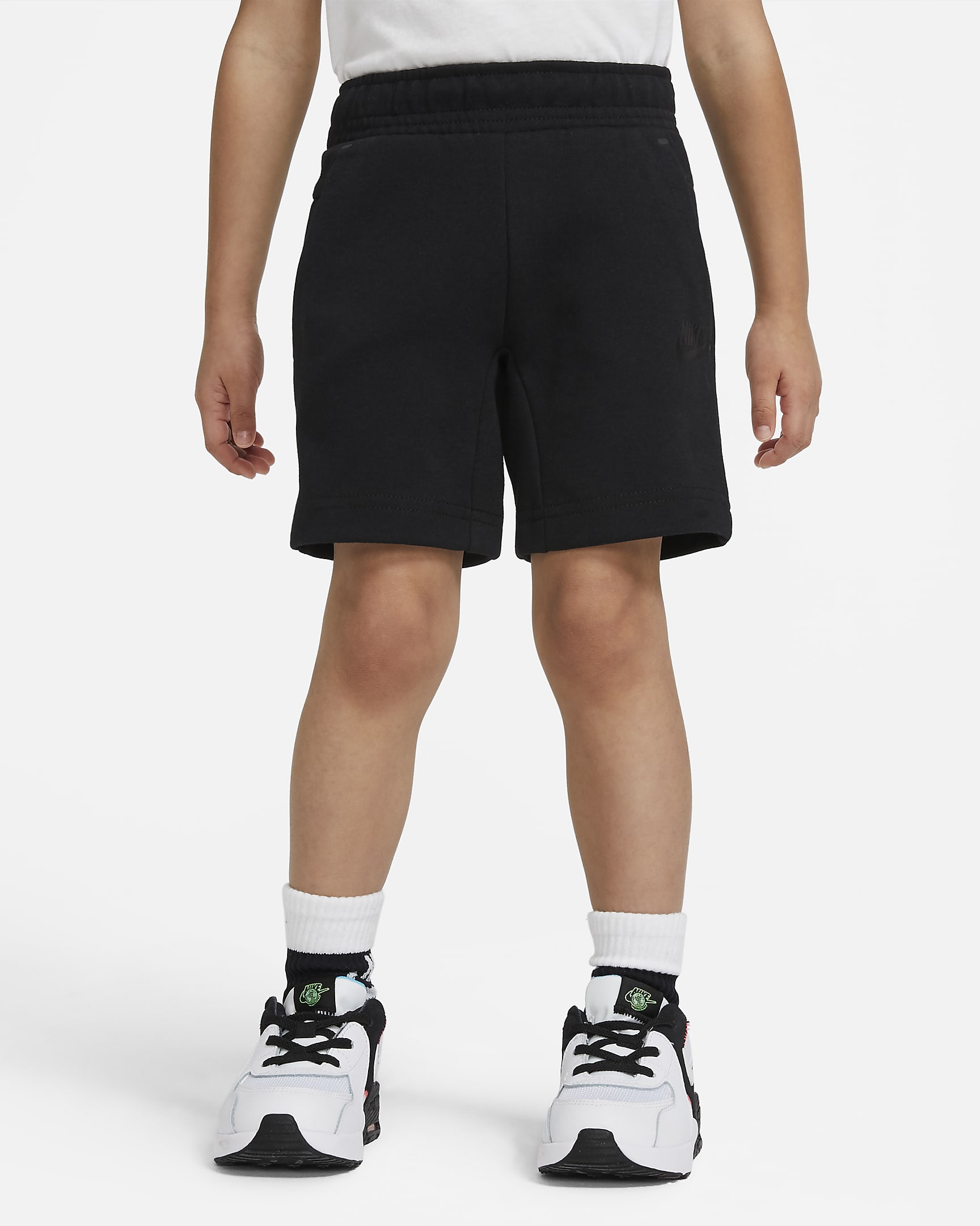 Shortes infantiles Nike Sportswear Tech Fleece - Negro