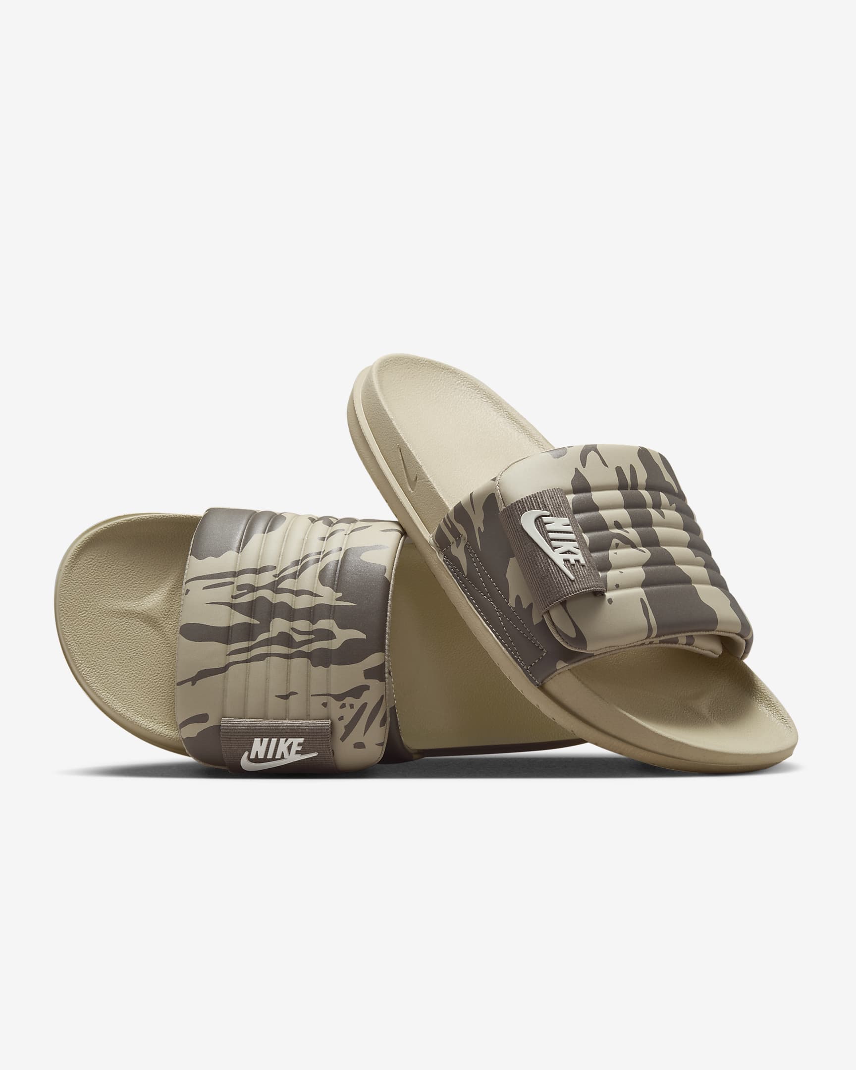 Nike Offcourt Adjust Men's Slides - Limestone/Olive Grey/Sea Glass