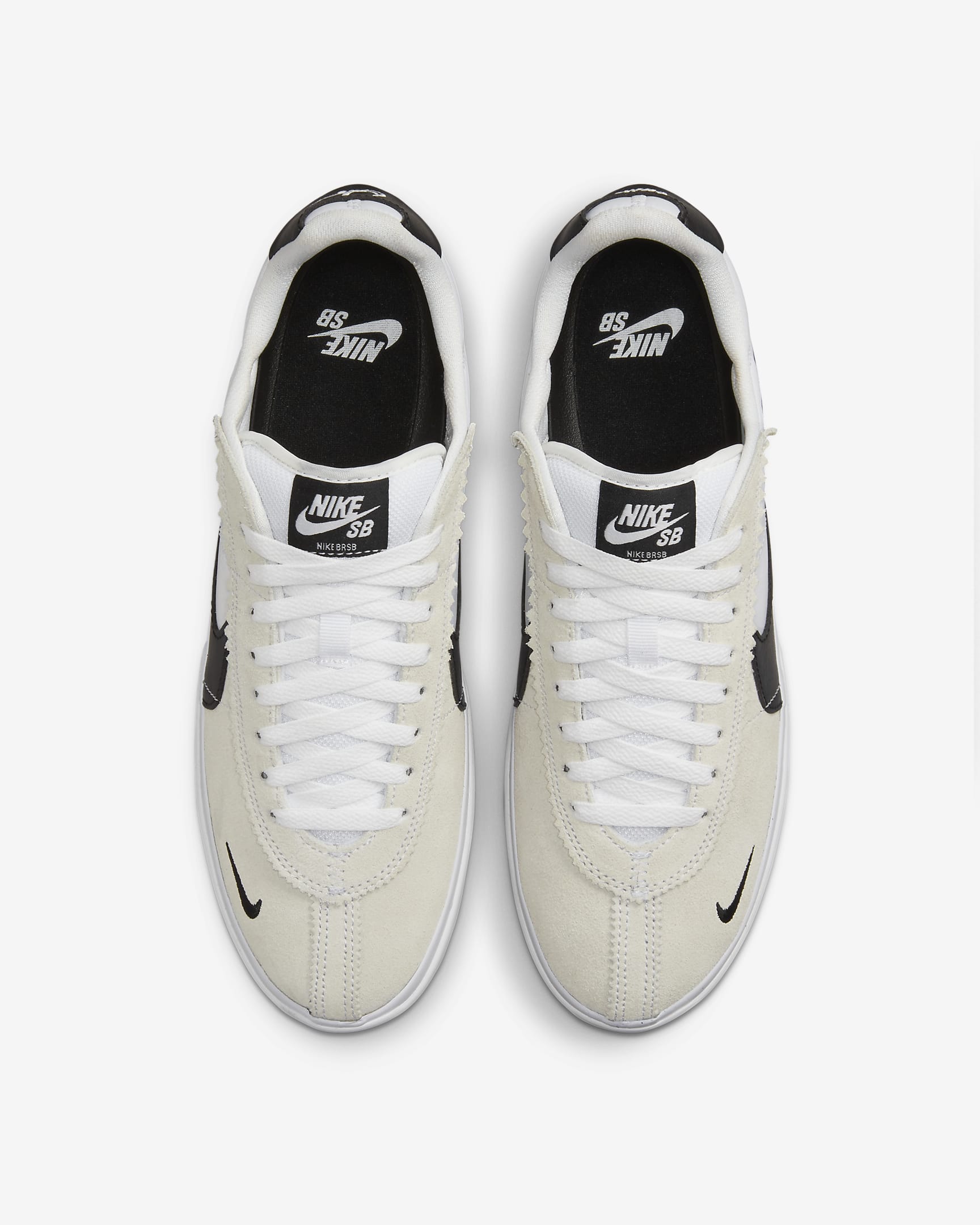 Nike BRSB Skate Shoes - White/White/Black/Black