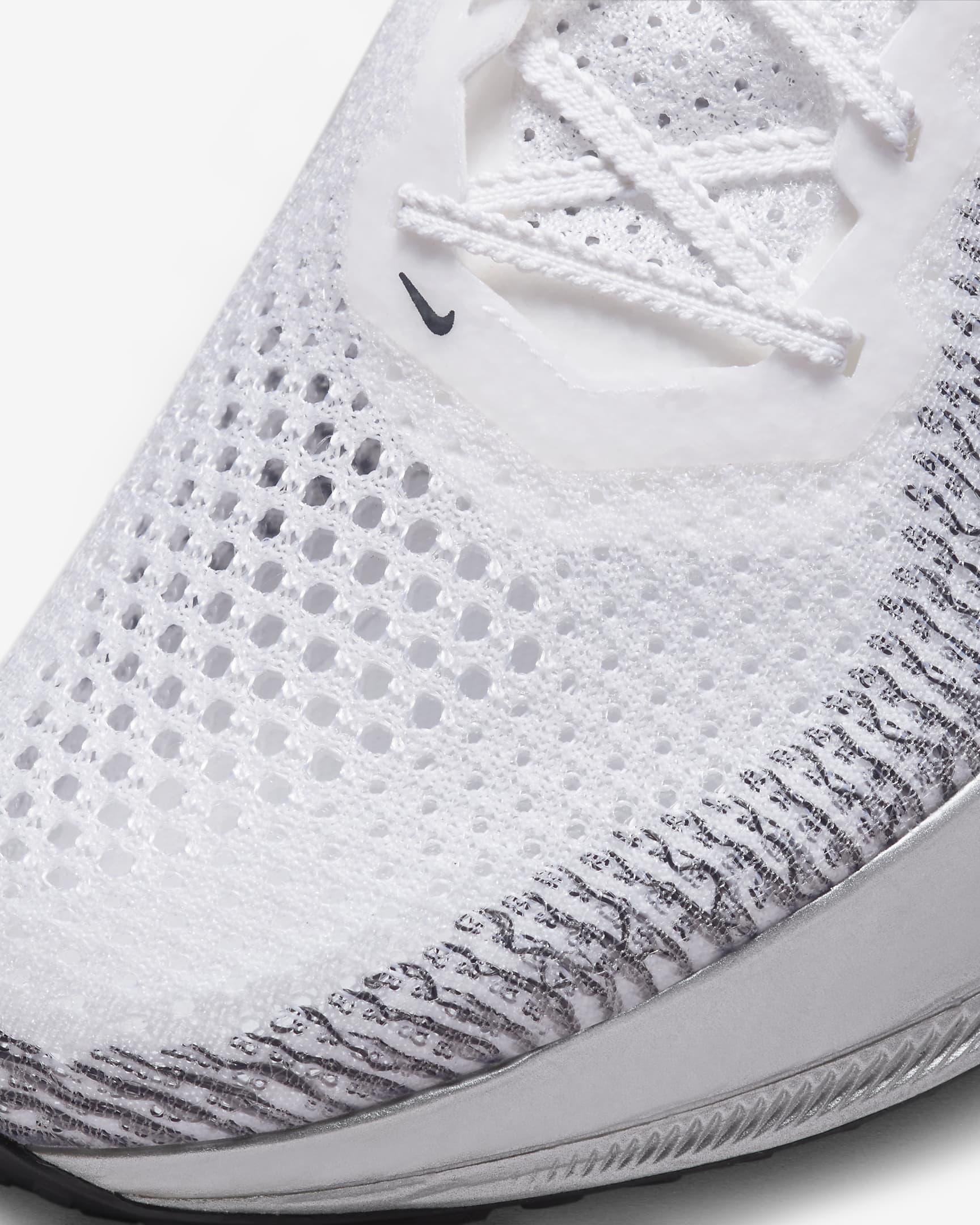 Nike Vaporfly 3 Men's Road Racing Shoes - White/Particle Grey/Metallic Silver/Dark Smoke Grey