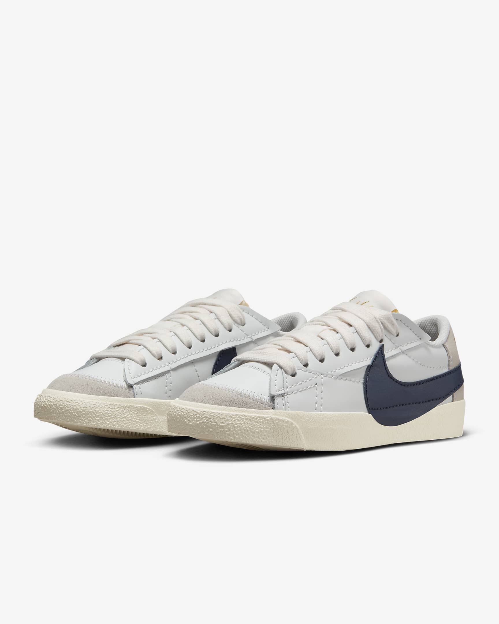 Nike Blazer Low '77 Jumbo Women's Shoes - Summit White/Sail/Metallic Gold/Obsidian