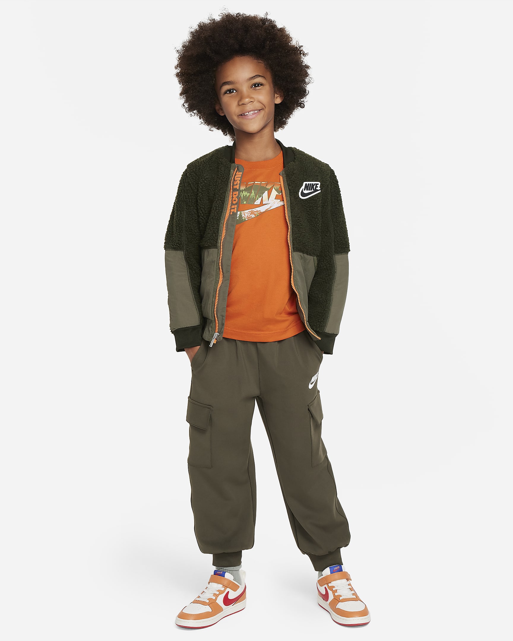 Nike Snowscape Futura Long Sleeve Tee Little Kids T-Shirt. Nike JP