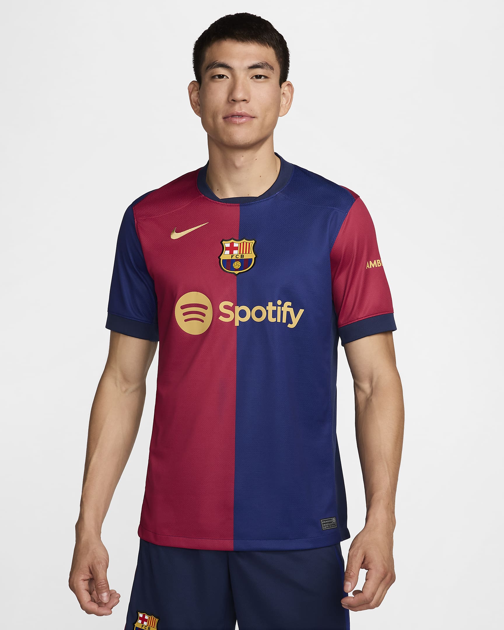 FC Barcelona 2024/25 Stadium Thuis Nike Dri-FIT replicavoetbalshirt voor heren - Deep Royal Blue/Noble Red/Midnight Navy/Club Gold