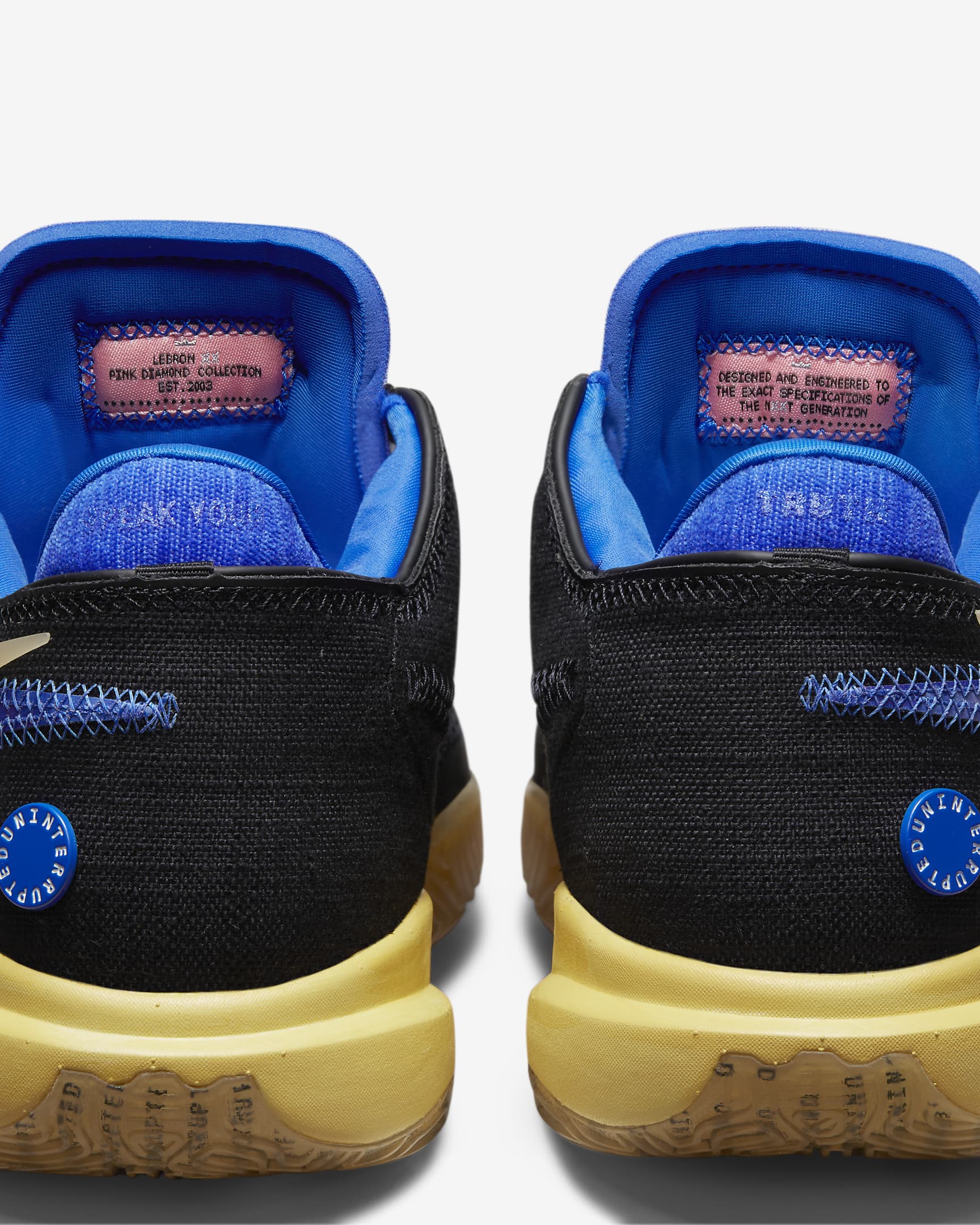 LeBron 20 UNINTERRUPTED EP Basketball Shoes - Black/Hyper Royal/Topaz Gold/Coconut Milk