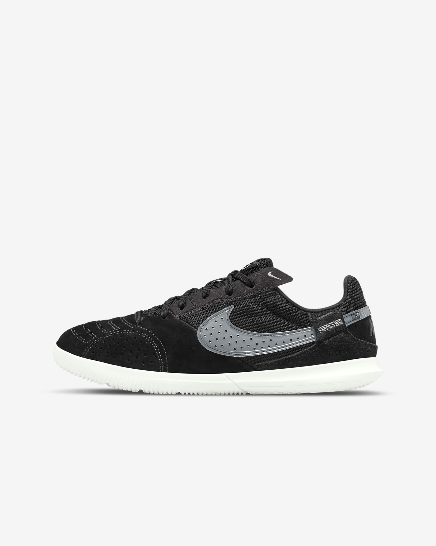 Nike Jr. Streetgato Younger/Older Kids' Low-Top Football Shoes - Black/Off-Noir/Summit White