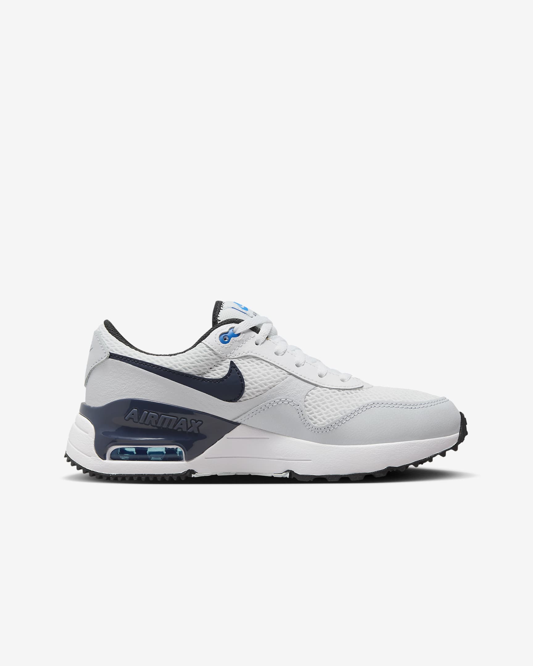 Nike Air Max SYSTM Older Kids' Shoes - White/Football Grey/Photo Blue/Thunder Blue