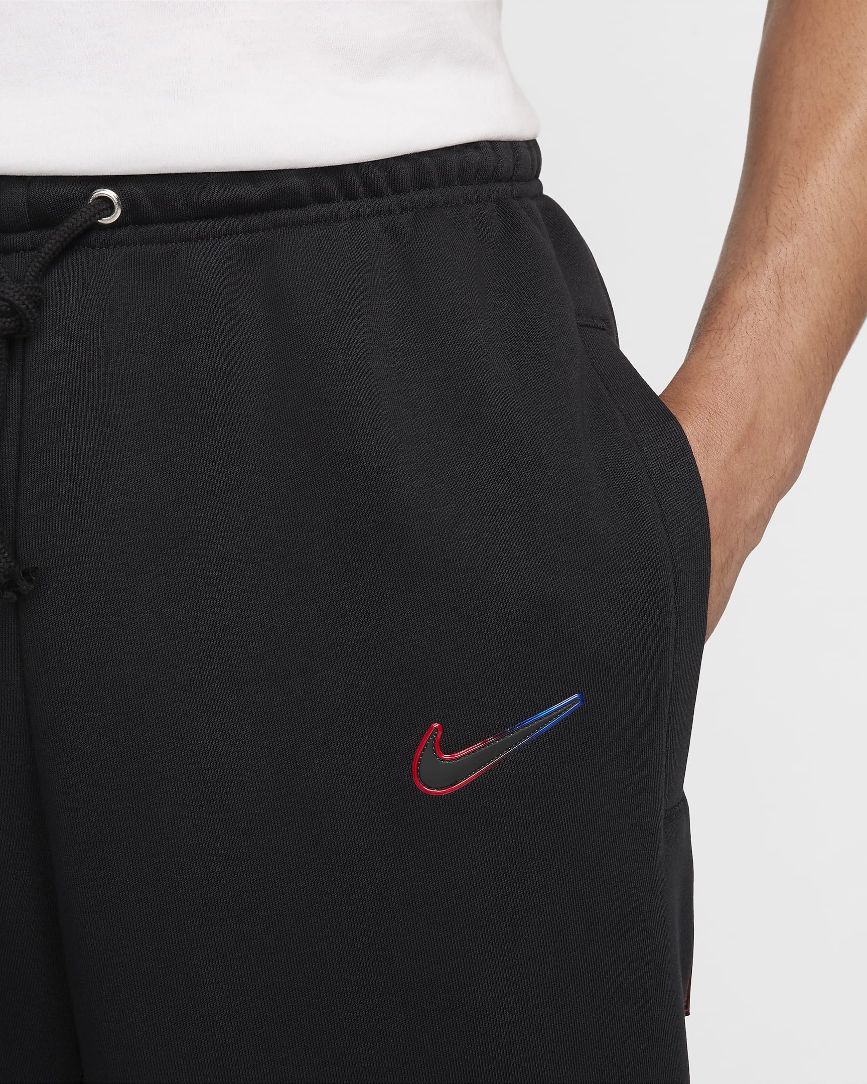 FC Barcelona Standard Issue idegenbeli Nike Dri-FIT szűkített futballnadrág férfiaknak - Fekete/Fekete