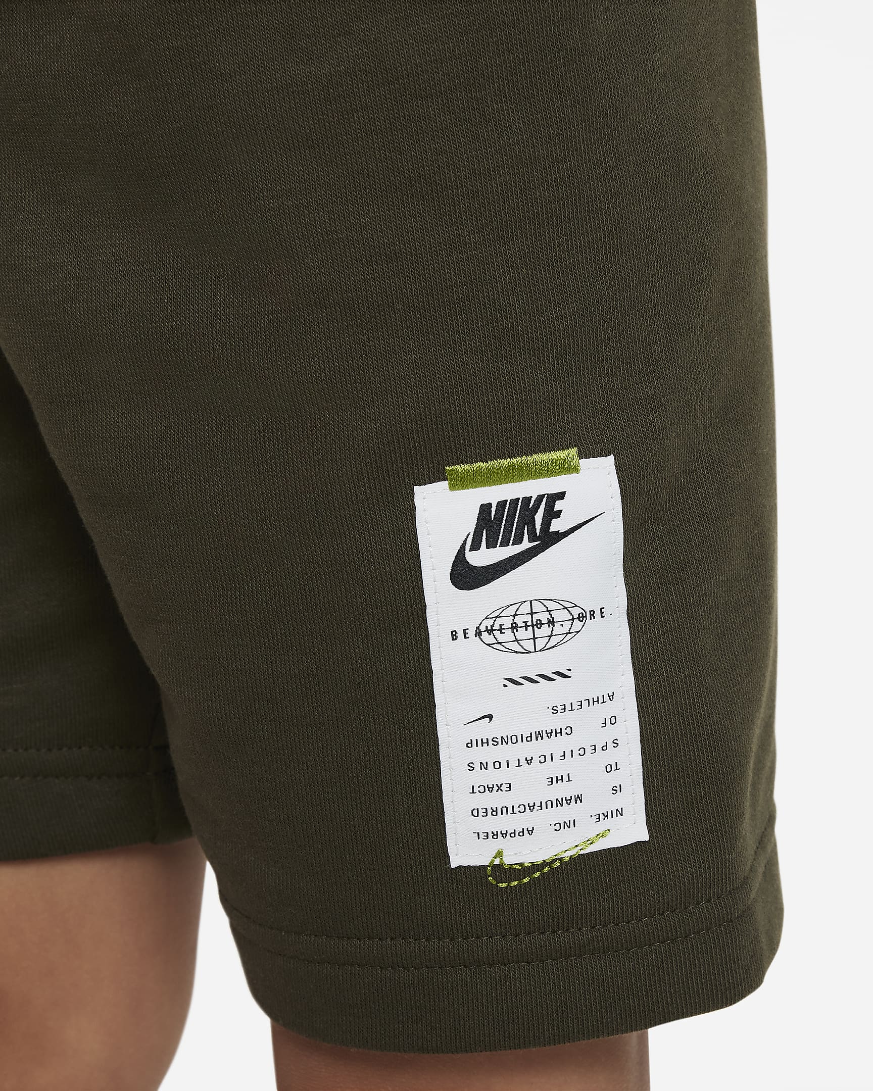 Nike Sportswear Club Specialty French Terry Toddler Shorts Set.