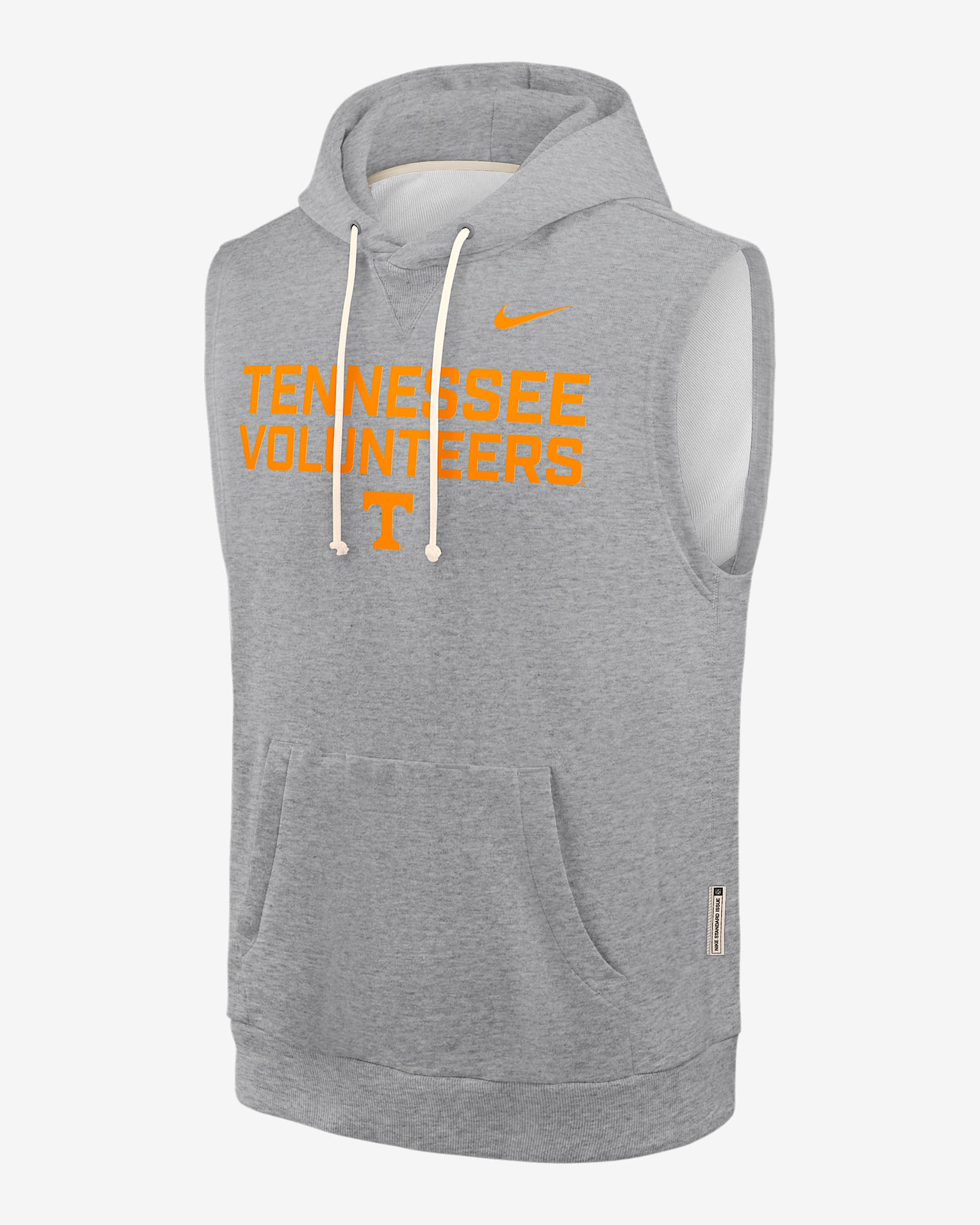 Tennessee Sideline Men's Nike Dri-FIT College Sleeveless Pullover Hoodie - Dark Grey Heather