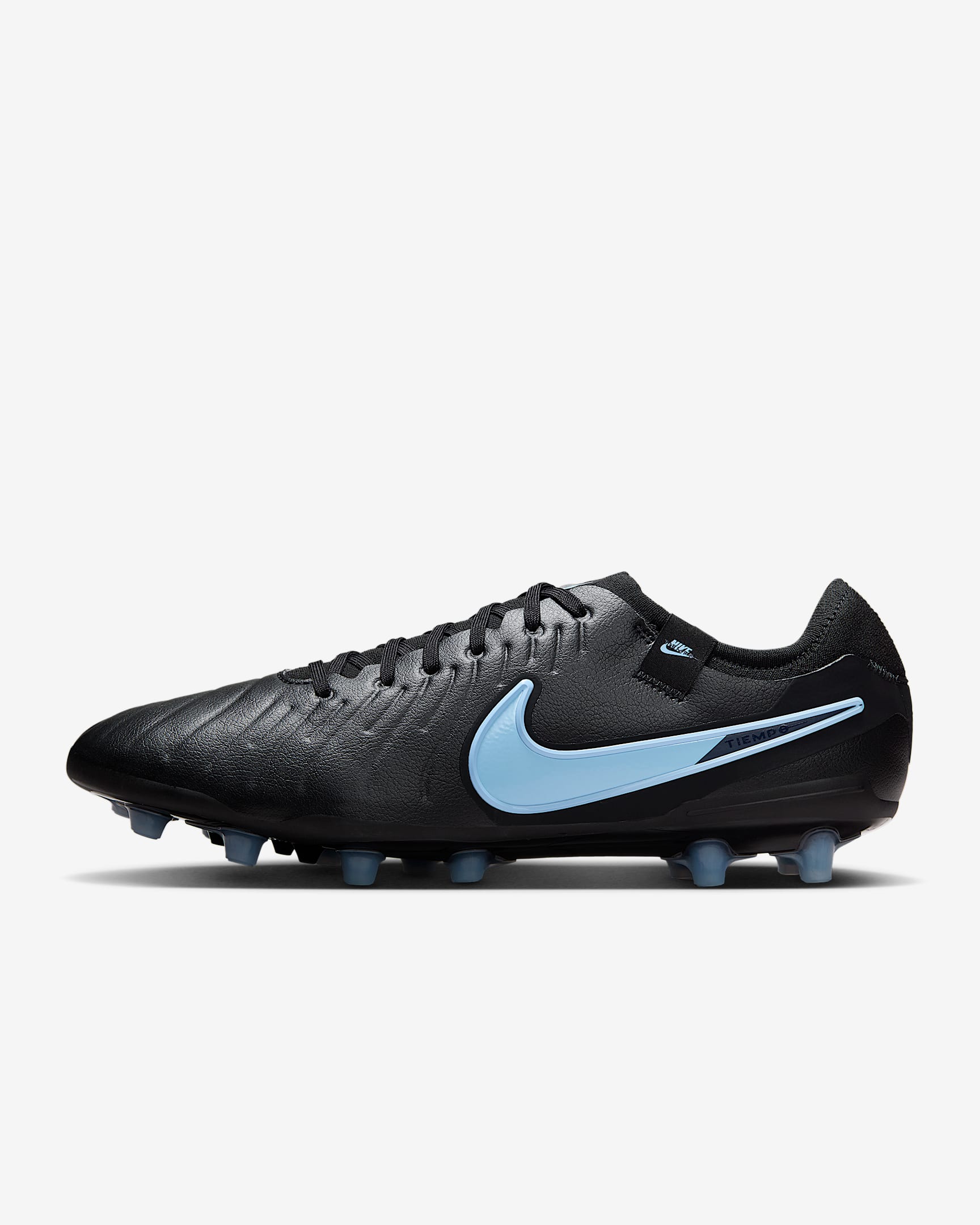Nike Tiempo Legend 10 Pro Low-Top-fodboldstøvler til kunstgræs - sort/sort