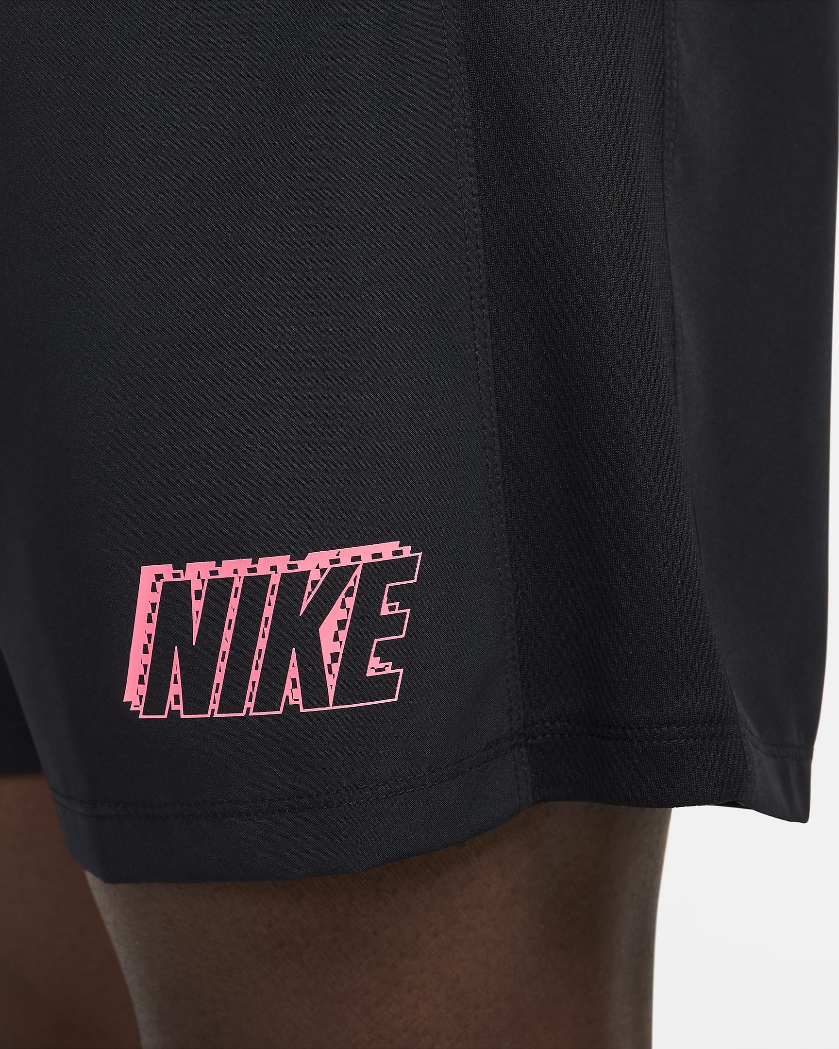 Nike Academy Men's Dri-FIT Football Shorts - Black/Black/Sunset Pulse