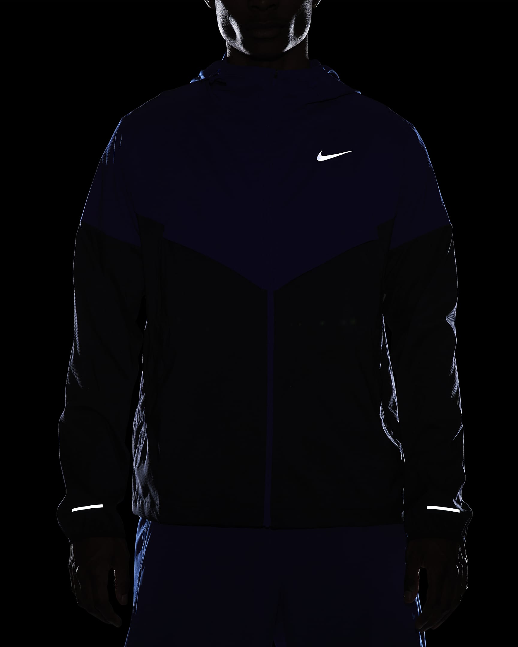 Męska kurtka do biegania Repel Nike Windrunner - Game Royal/Obsidian