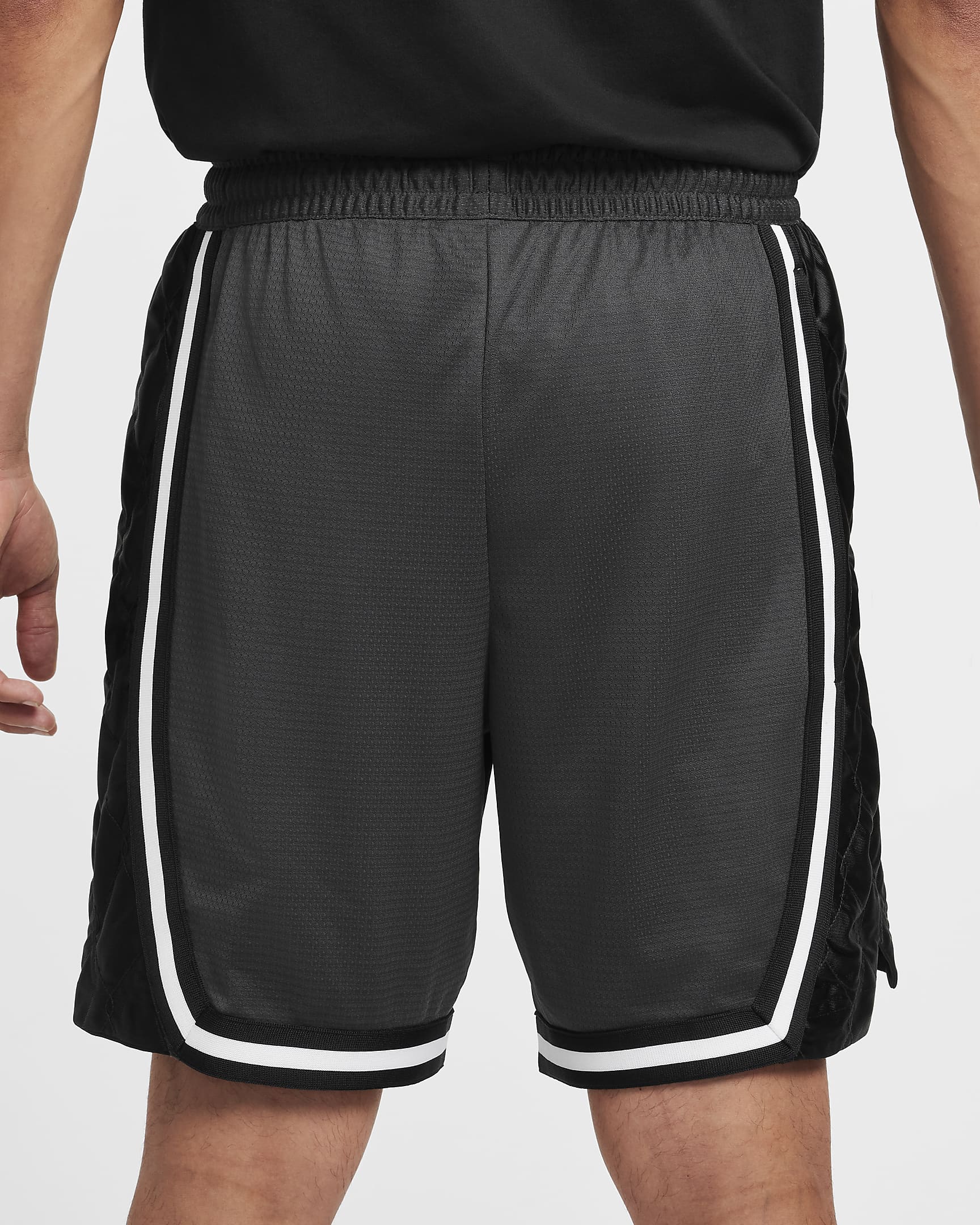 Short de basket 20 cm Nike DNA Dri-FIT pour homme - Anthracite/Noir/Blanc