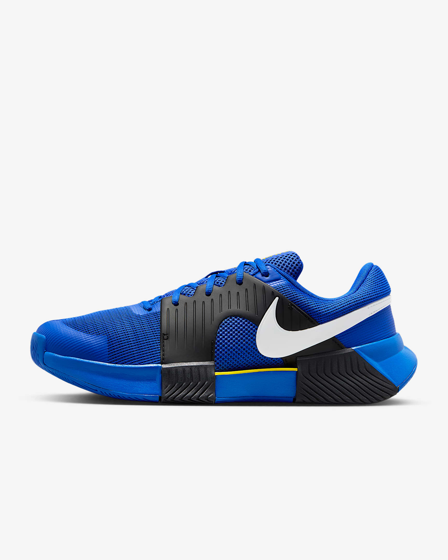 Nike Zoom GP Challenge 1 Sert Kort Erkek Tenis Ayakkabısı - Racer Blue/Siyah/Lightning/Beyaz