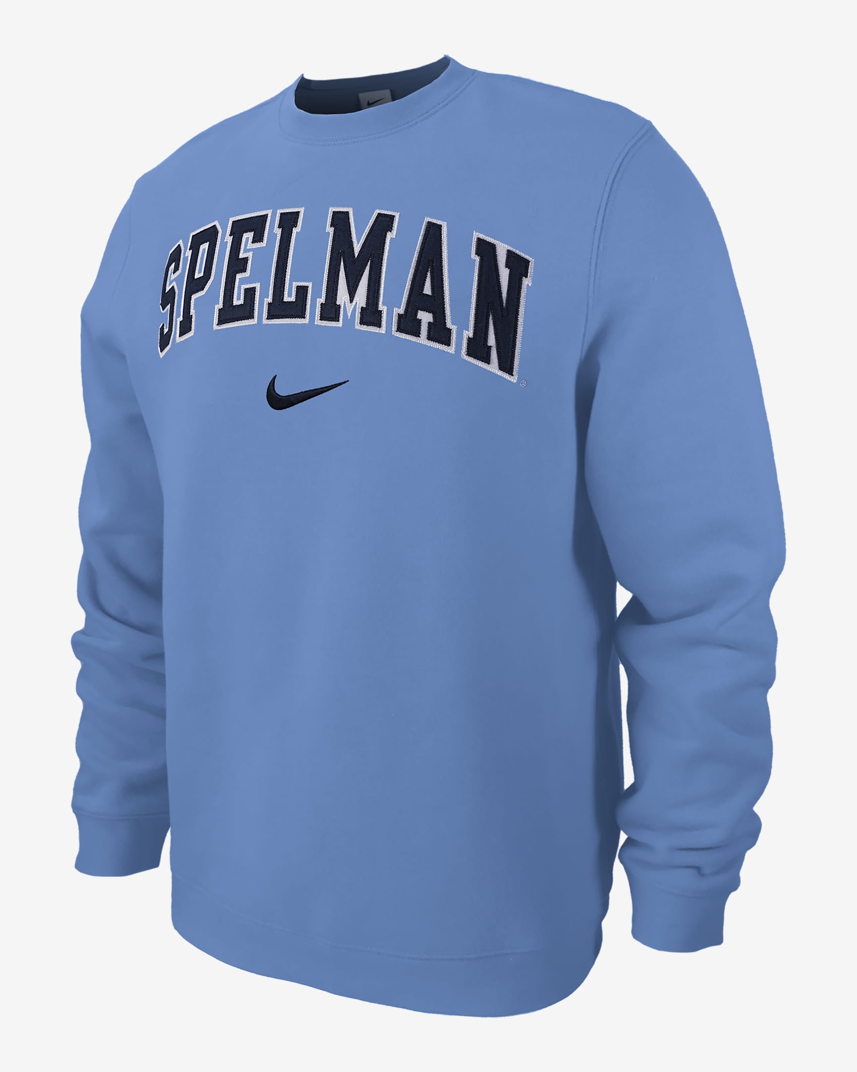 Spelman Club Fleece Men's Nike College Crew-Neck Sweatshirt - Valor Blue