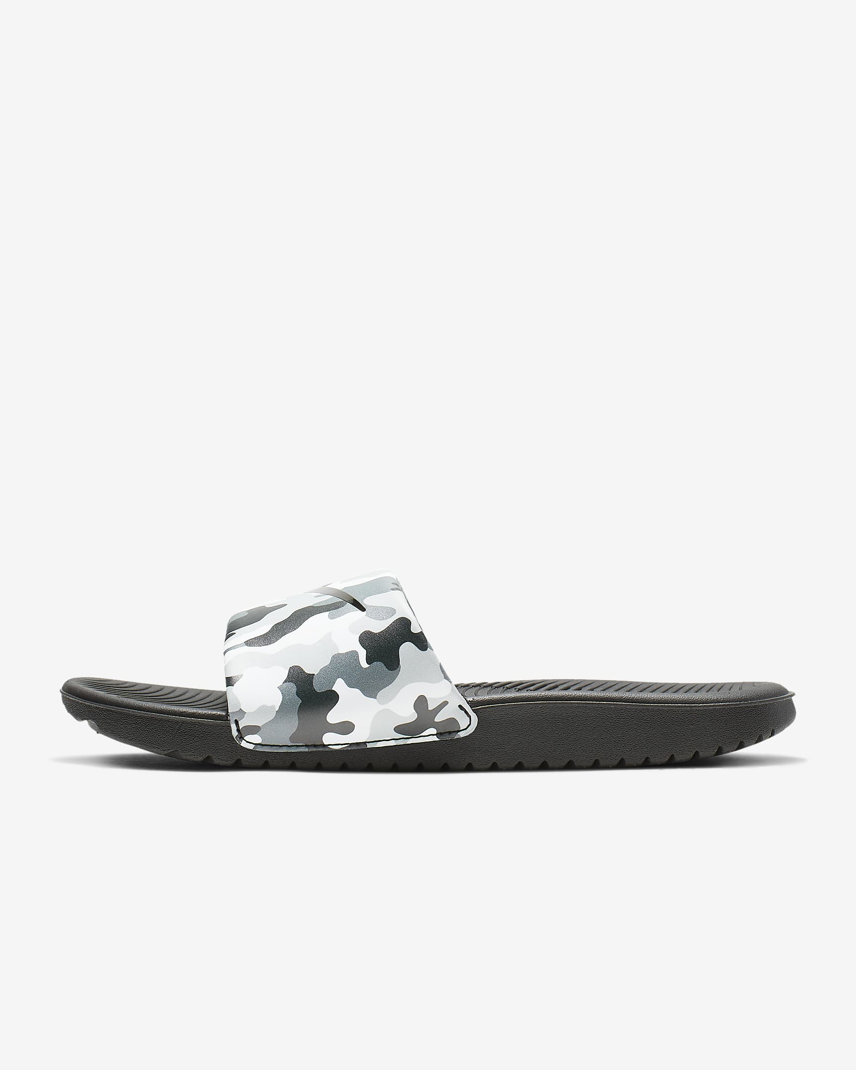 Nike Kawa Print Younger/Older Kids' Slide - Wolf Grey/Cool Grey/White/Black