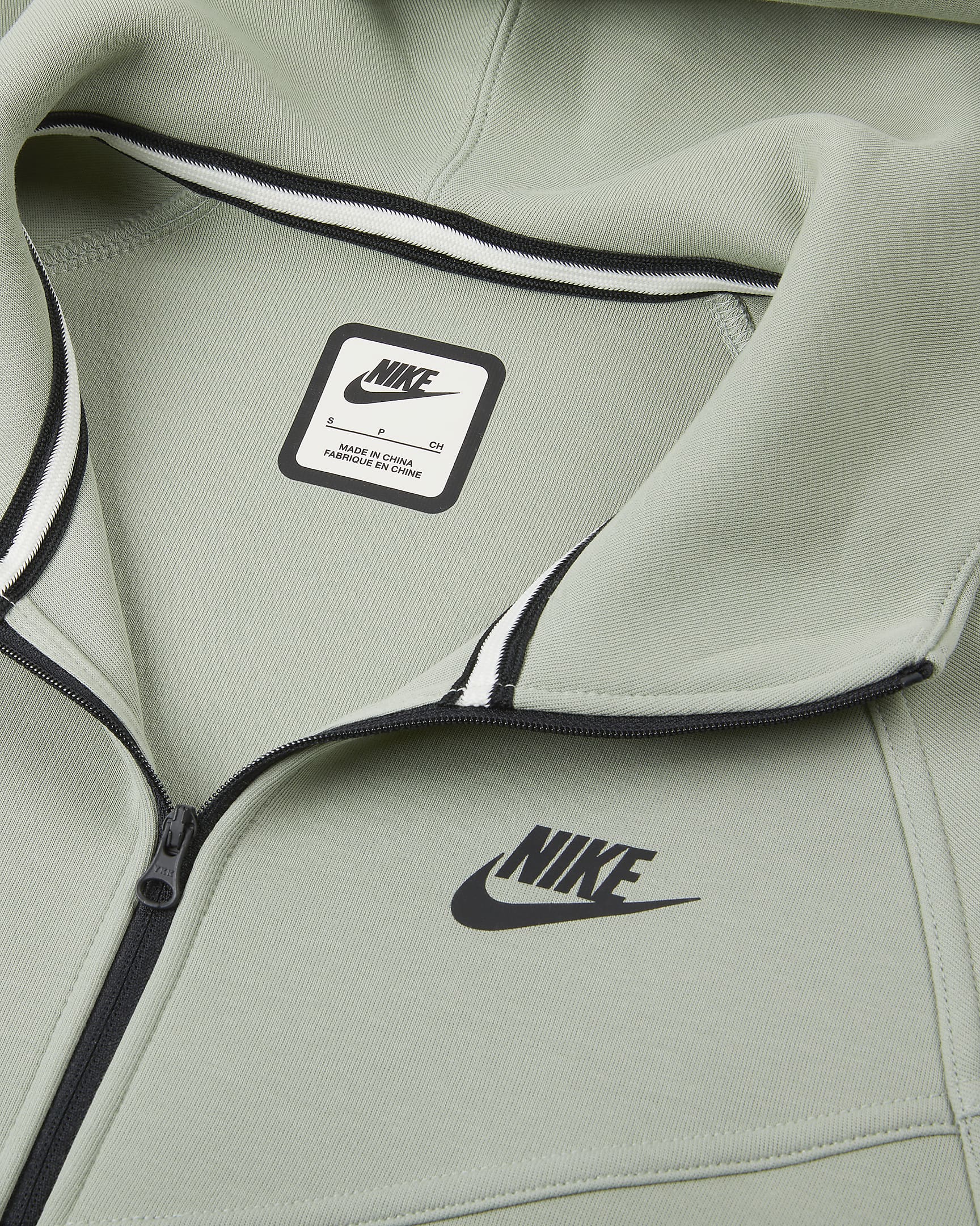 Nike Sportswear Tech Fleece Windrunner 女款全長式拉鍊連帽上衣 - Jade Horizon/黑色