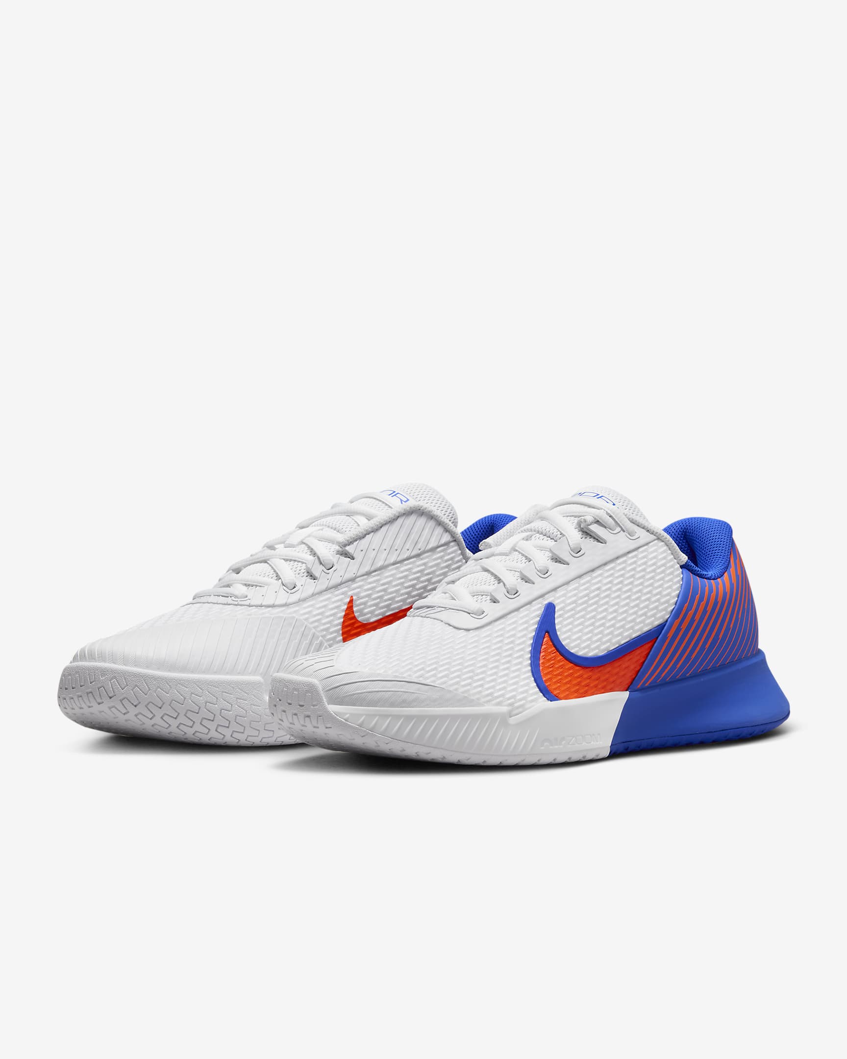 NikeCourt Air Zoom Vapor Pro 2 Men's Hard Court Tennis Shoes - White/Hyper Royal/Hyper Crimson