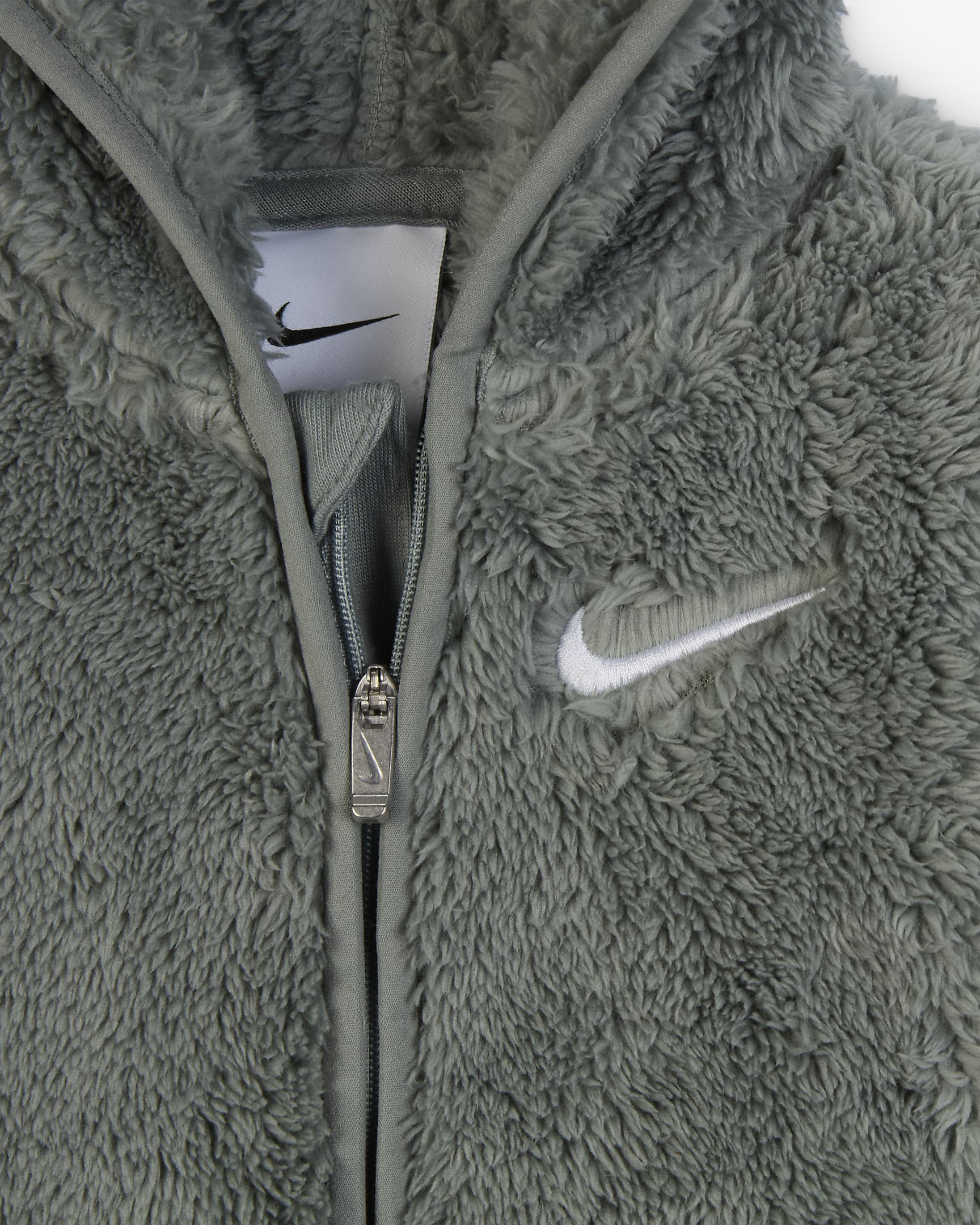 Mono para bebé Nike Hooded Sherpa Coverall - Verde mica