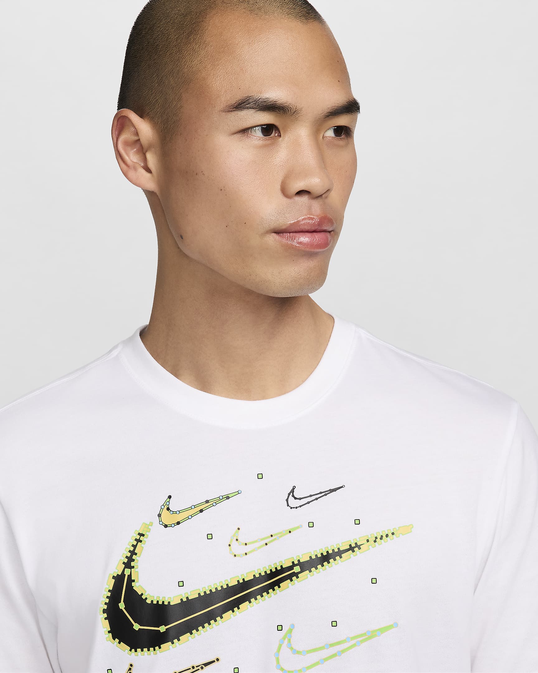 Nike Men's Dri-FIT Fitness T-Shirt - White