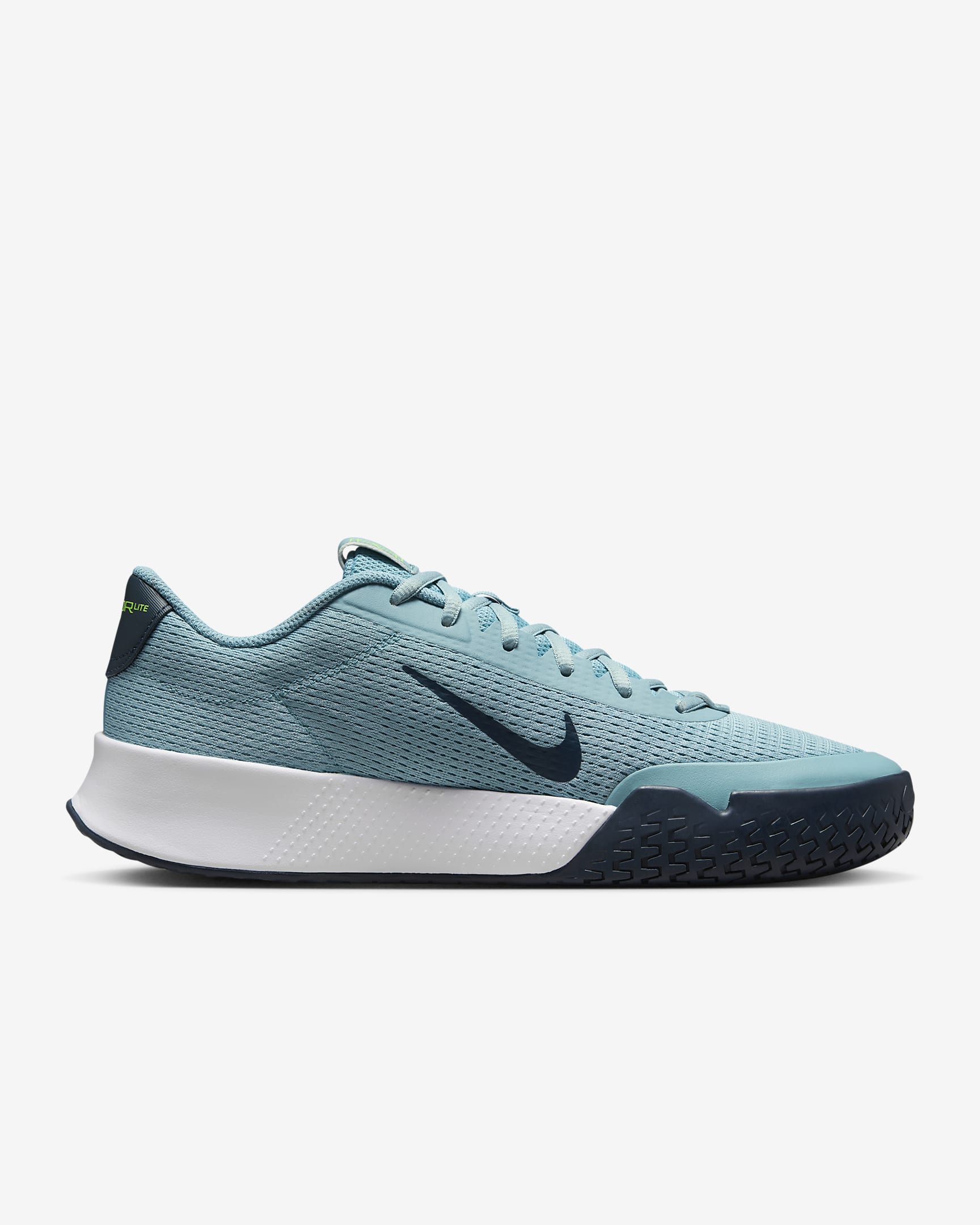 NikeCourt Vapor Lite 2 Men's Hard Court Tennis Shoes - Denim Turquoise/Volt/Armory Navy