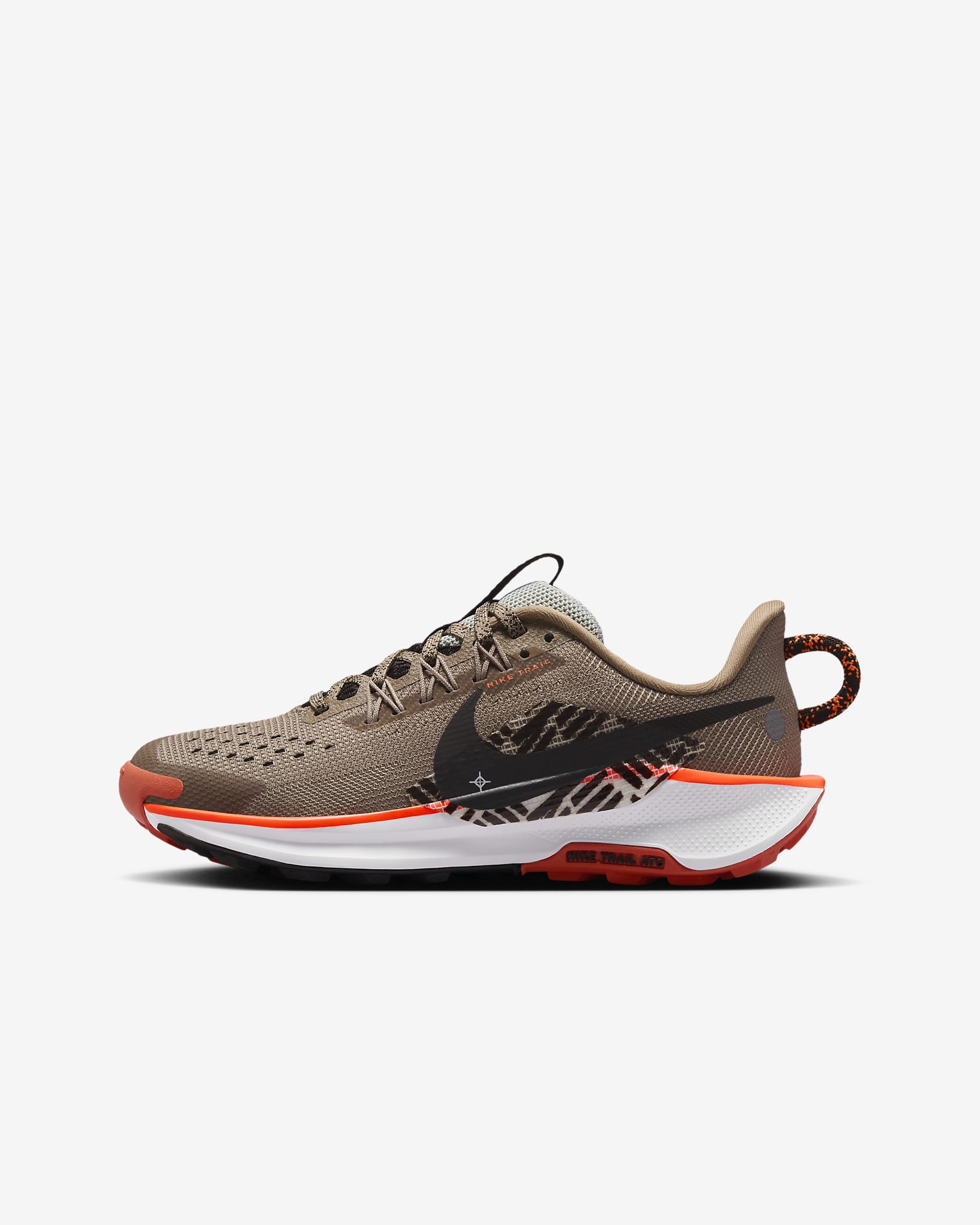 Nike Pegasus Trail 5 terepfutócipő nagyobb gyerekeknek - Khaki/Hyper Crimson/Vintage Coral/Velvet Brown