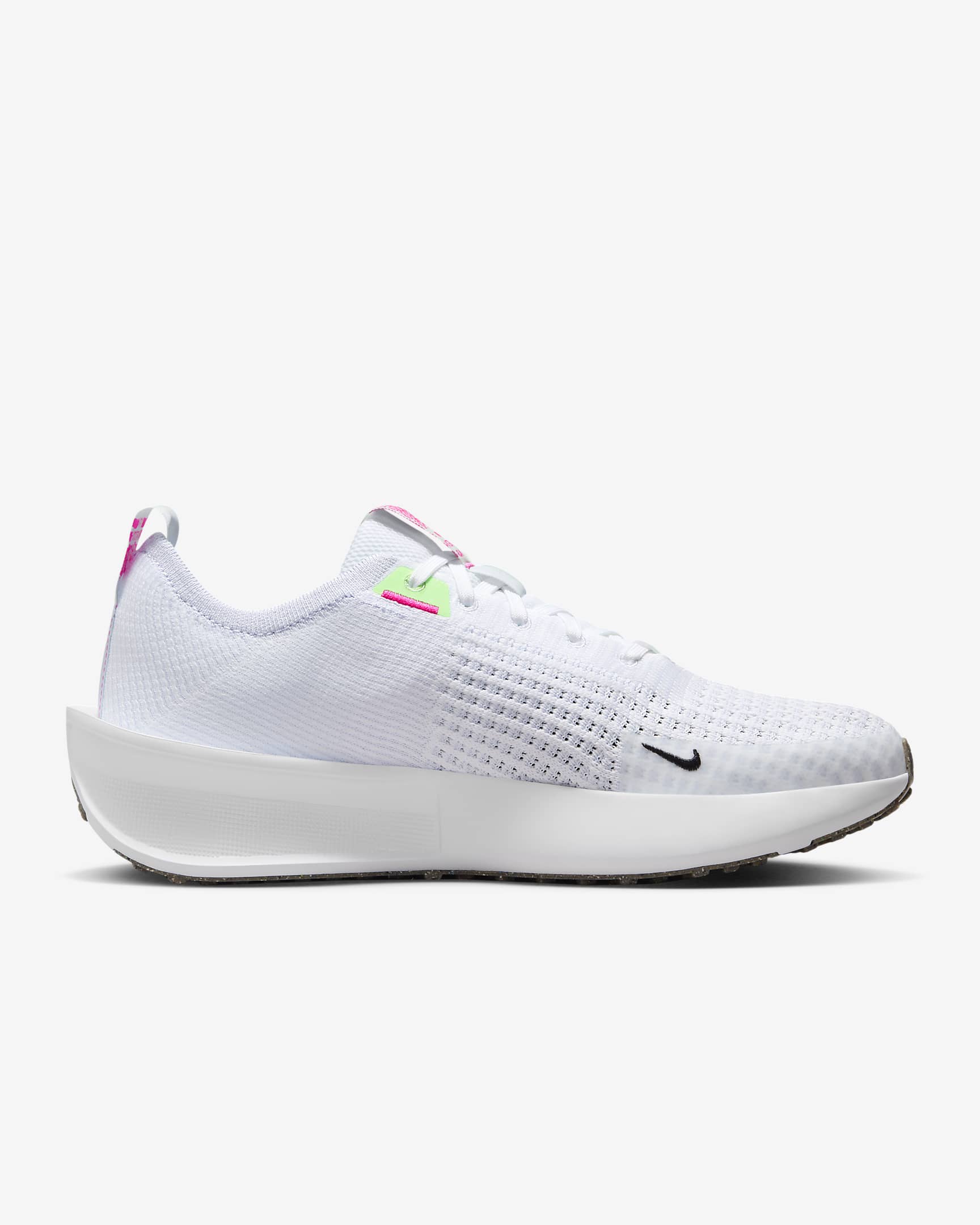 Tenis de correr en pavimento para mujer Nike Interact Run - Blanco/Gris fútbol/Verde vapor/Negro