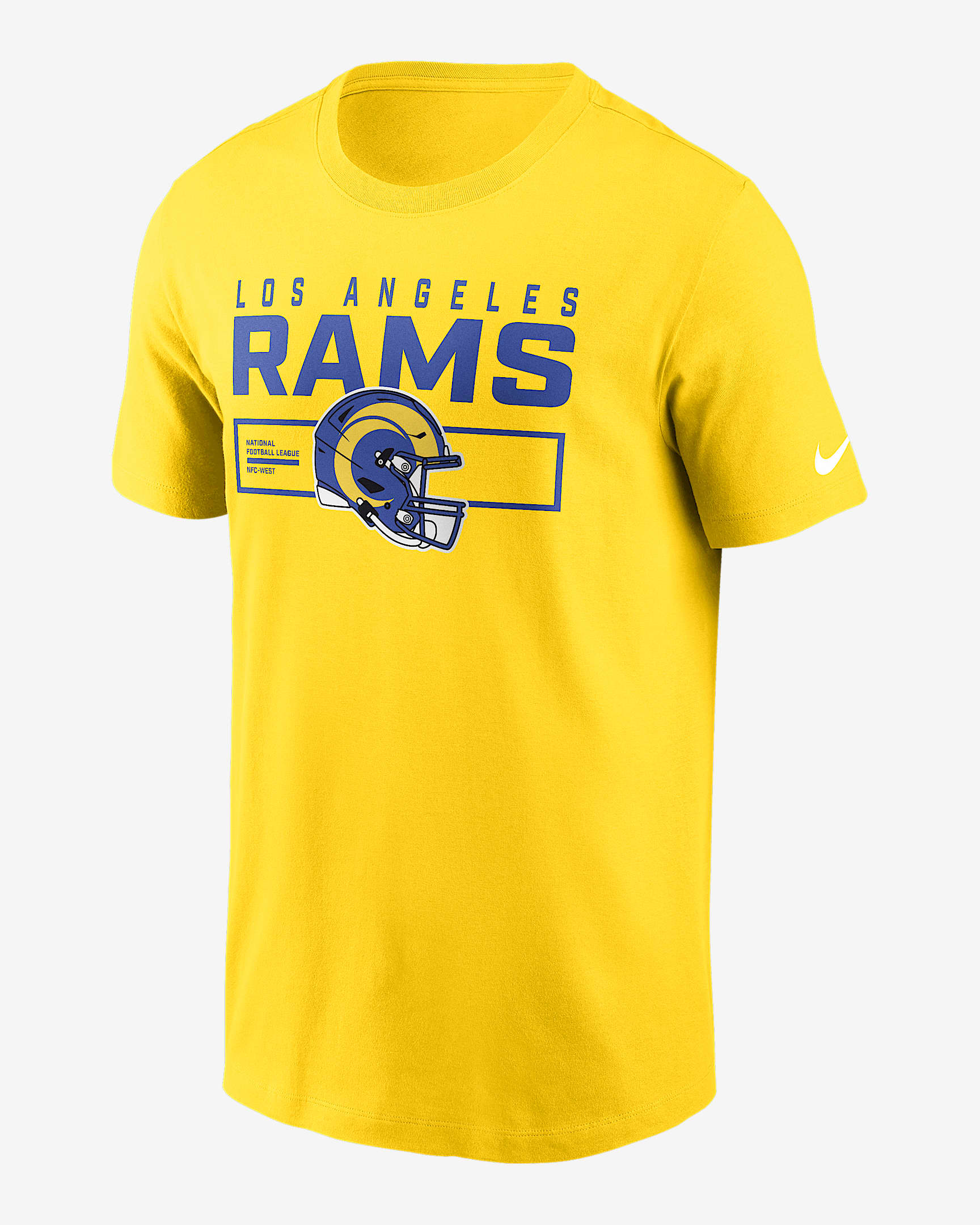 Los Angeles Rams Helmet Essential Men's Nike NFL T-Shirt - Gold