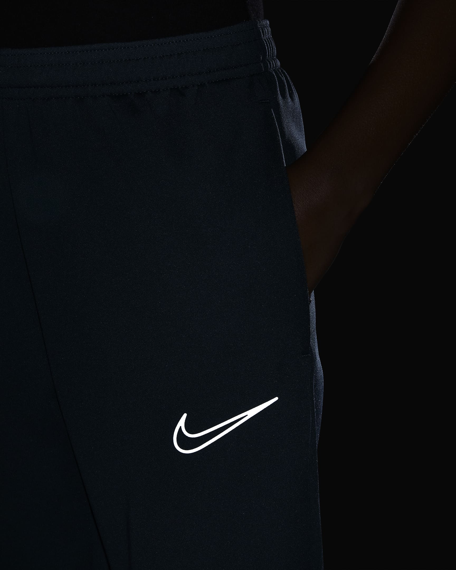 Pantalon de foot Nike Therma-FIT Academy pour ado - Deep Jungle/Noir