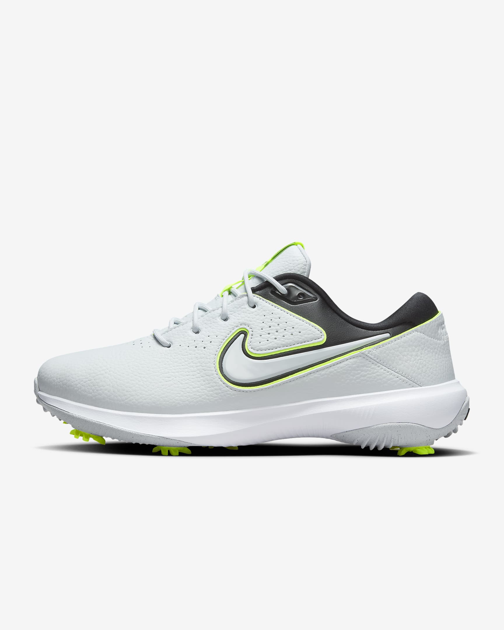 Nike Victory Pro 3-golfsko til mænd - Pure Platinum/sort/hvid/Volt