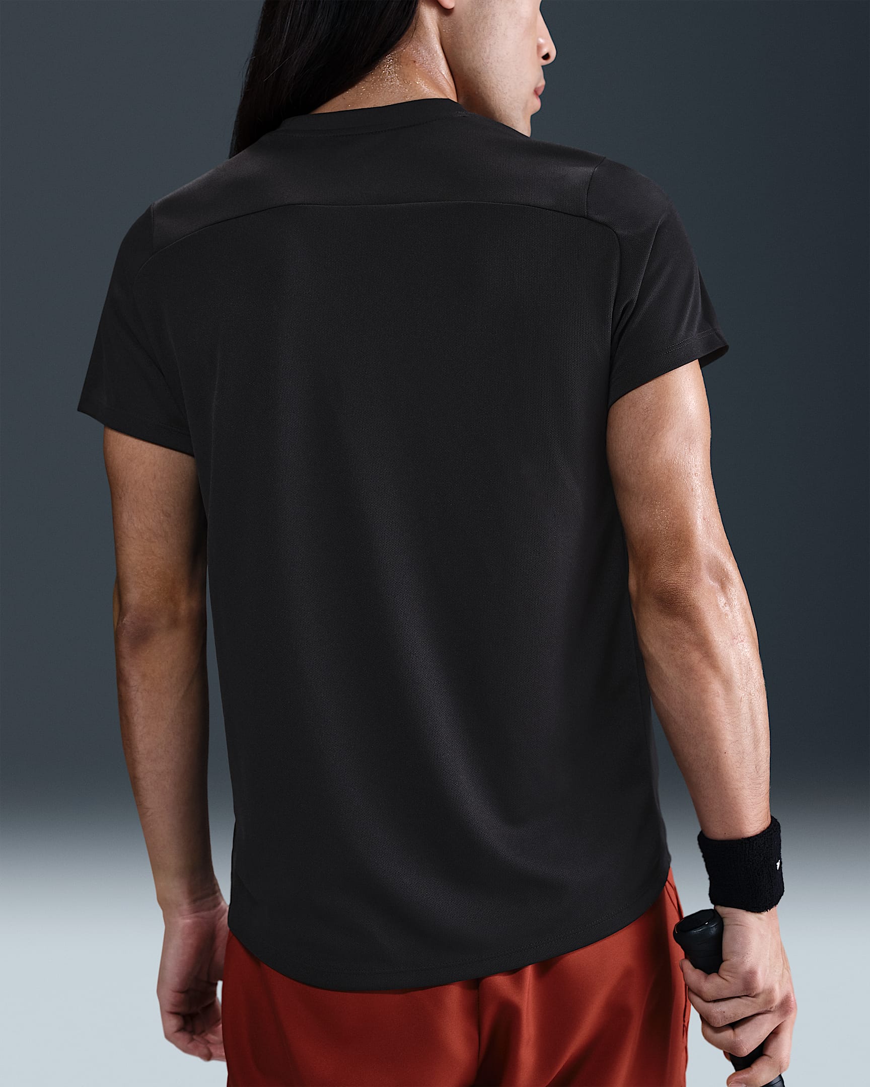 NikeCourt Victory Men's Dri-FIT Tennis Top - Black/White