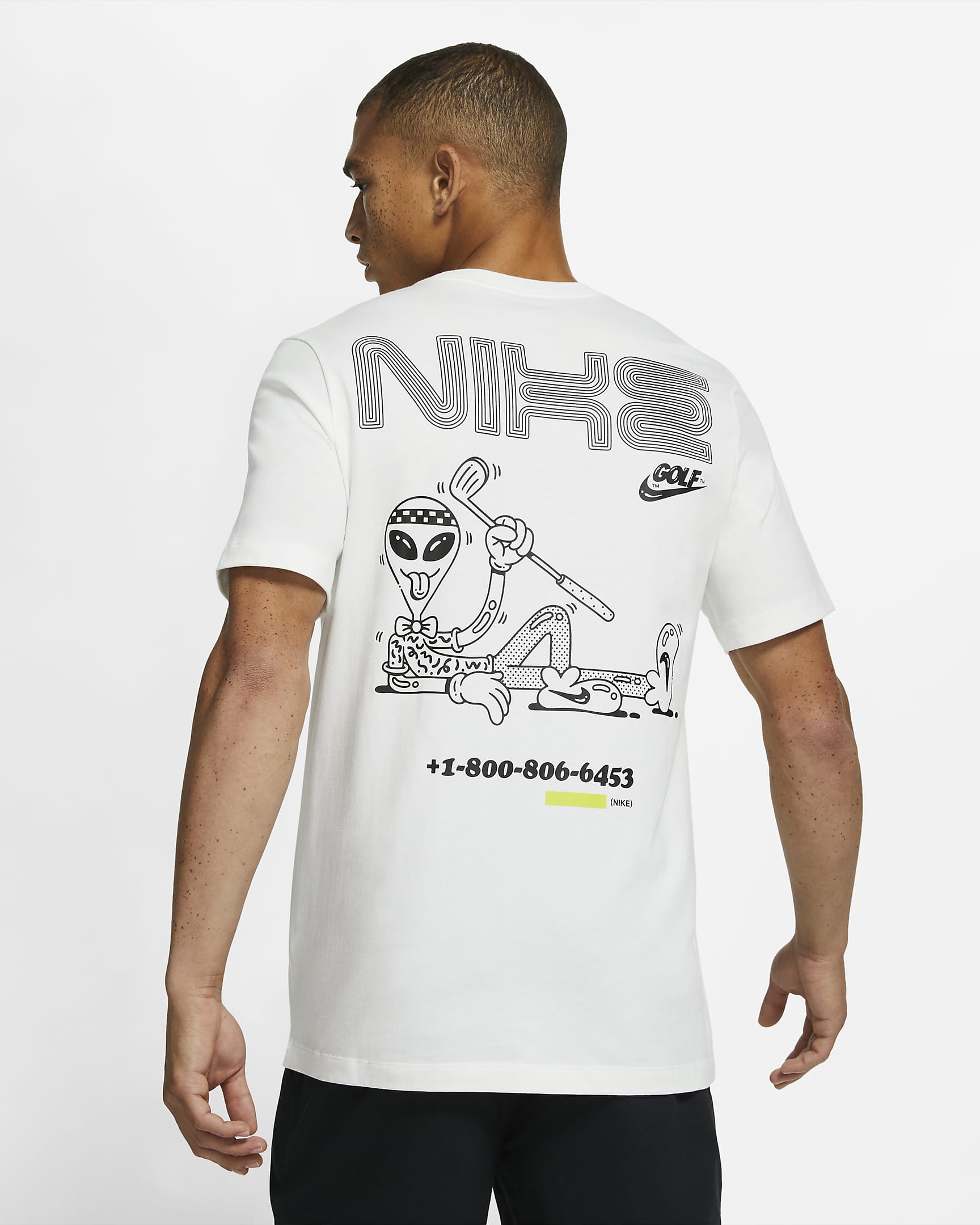 nike golf shirt without collar