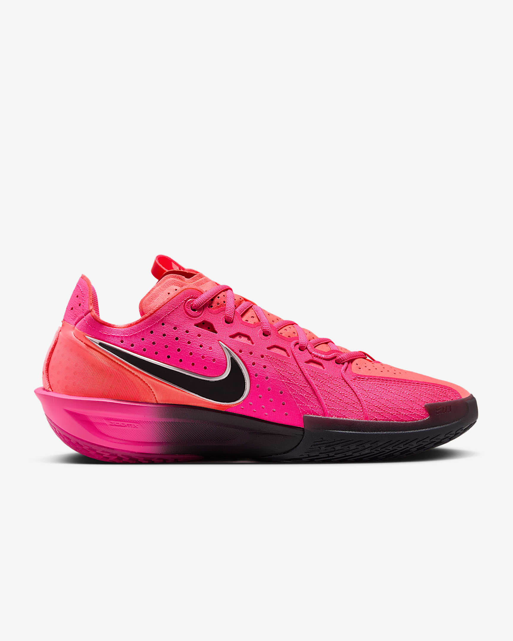 Nike G.T. Calzado de básquetbol Cut 3 - Hiperrosa/Plata metalizado/Espuma rosa/Negro