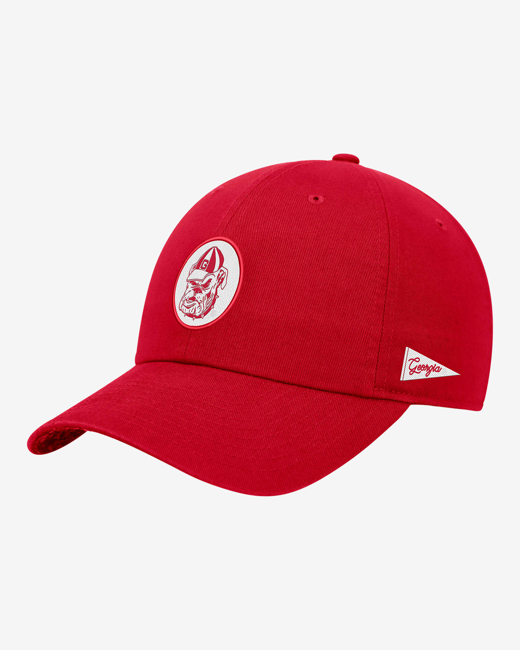 Georgia Logo Nike College Adjustable Cap - University Red