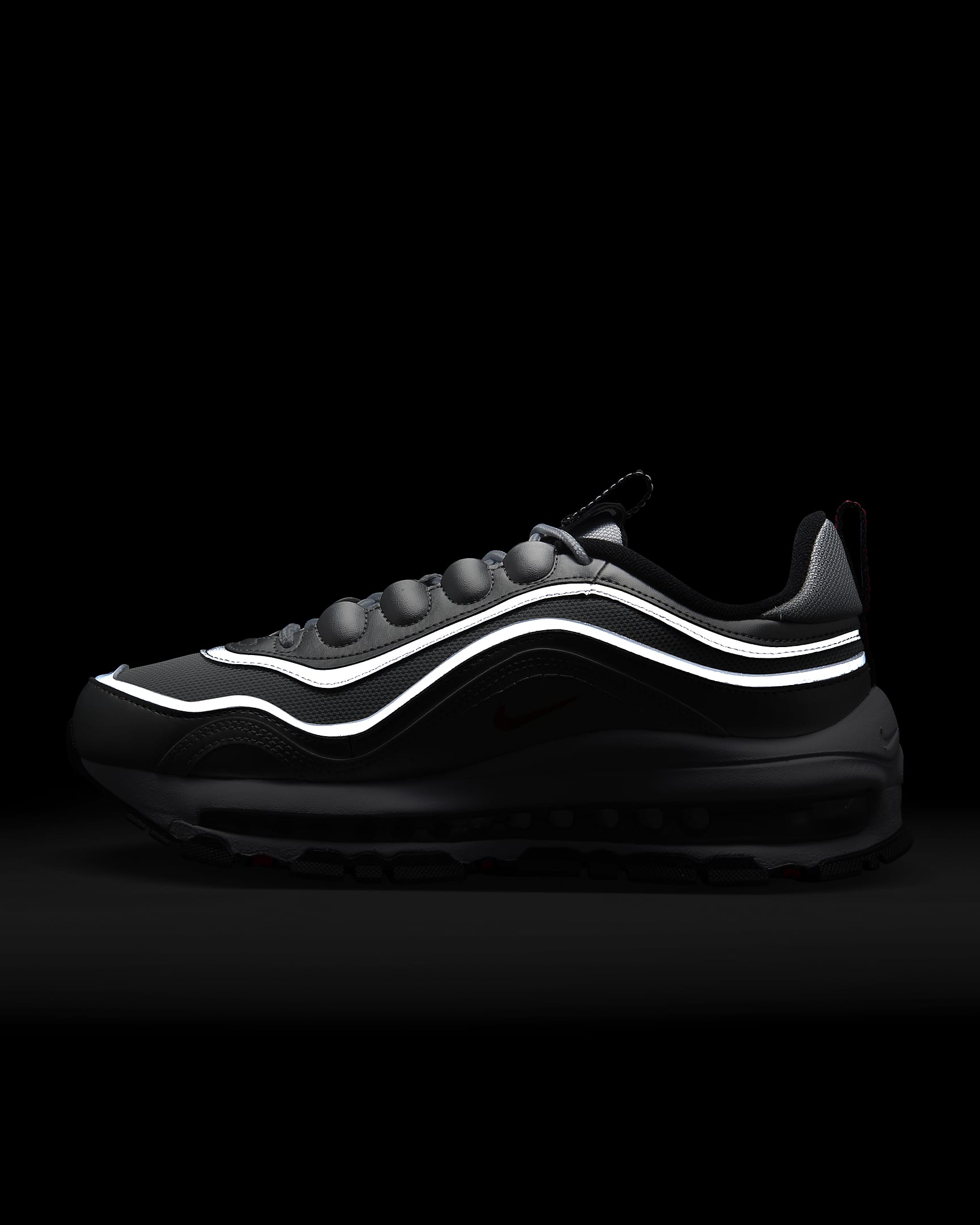 Nike Air Max 97 Futura 女鞋 - Metallic Silver/Pure Platinum/白色/University Red