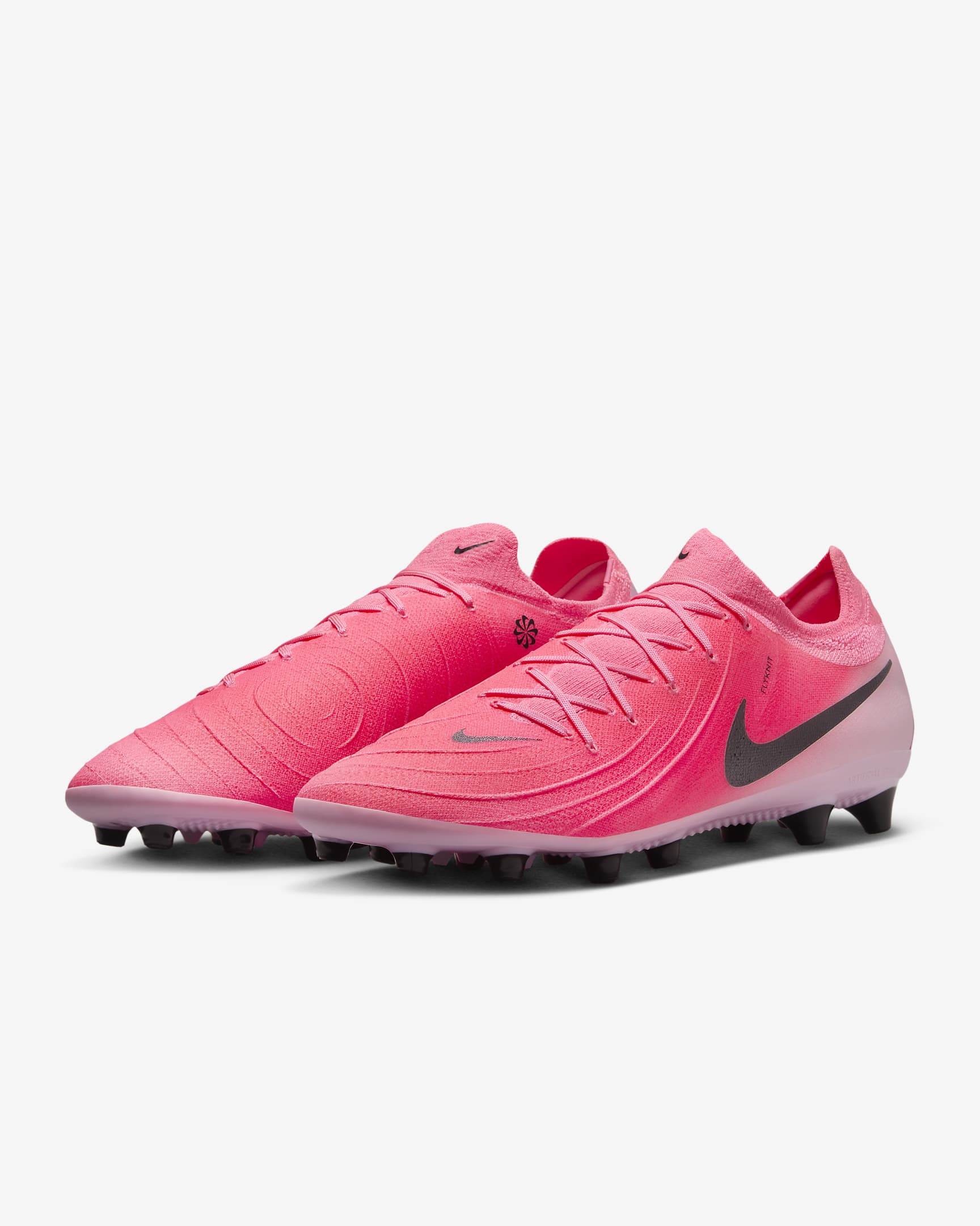 Nike Phantom GX 2 Pro low-top voetbalschoenen (kunstgras) - Sunset Pulse/Zwart