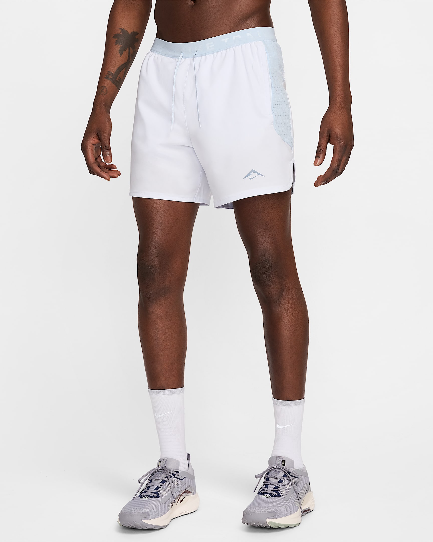 Nike Trail Men's Dri-FIT 15cm (approx.) Brief-Lined Running Shorts - Football Grey/Light Armoury Blue/College Grey/Black