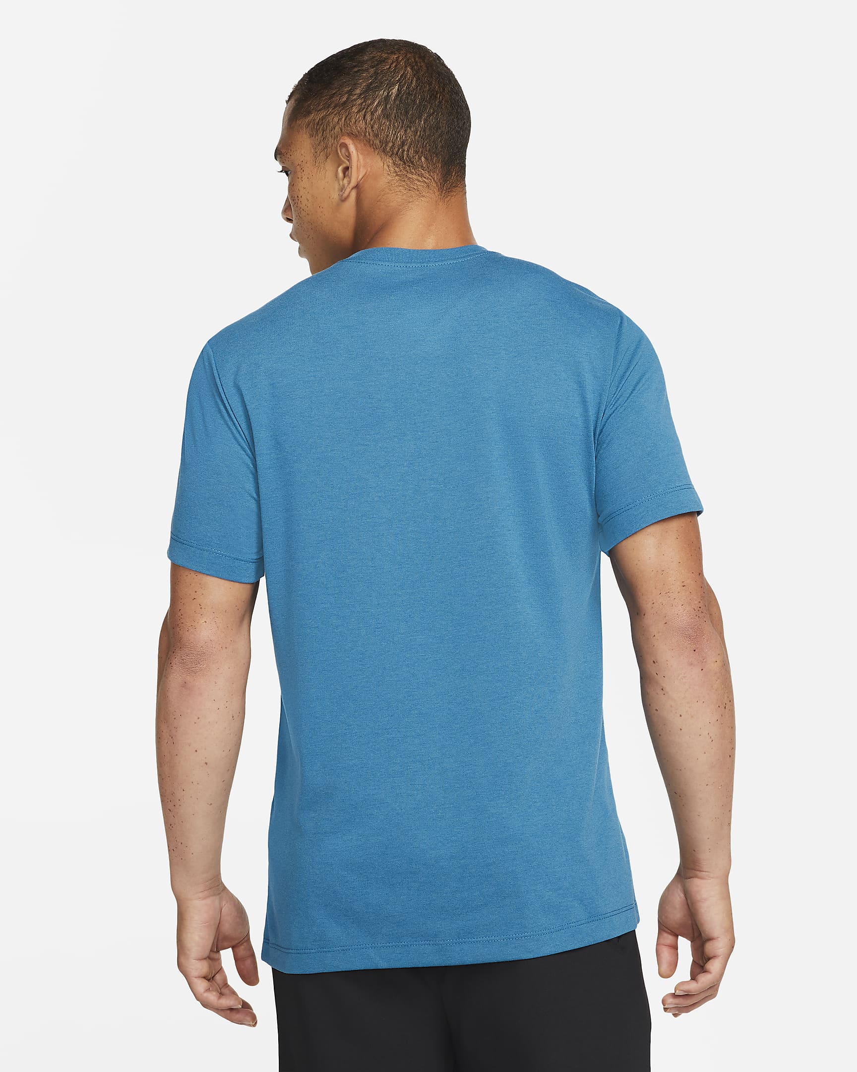 T-shirt de treino Nike Dri-FIT para homem - Azul Industrial