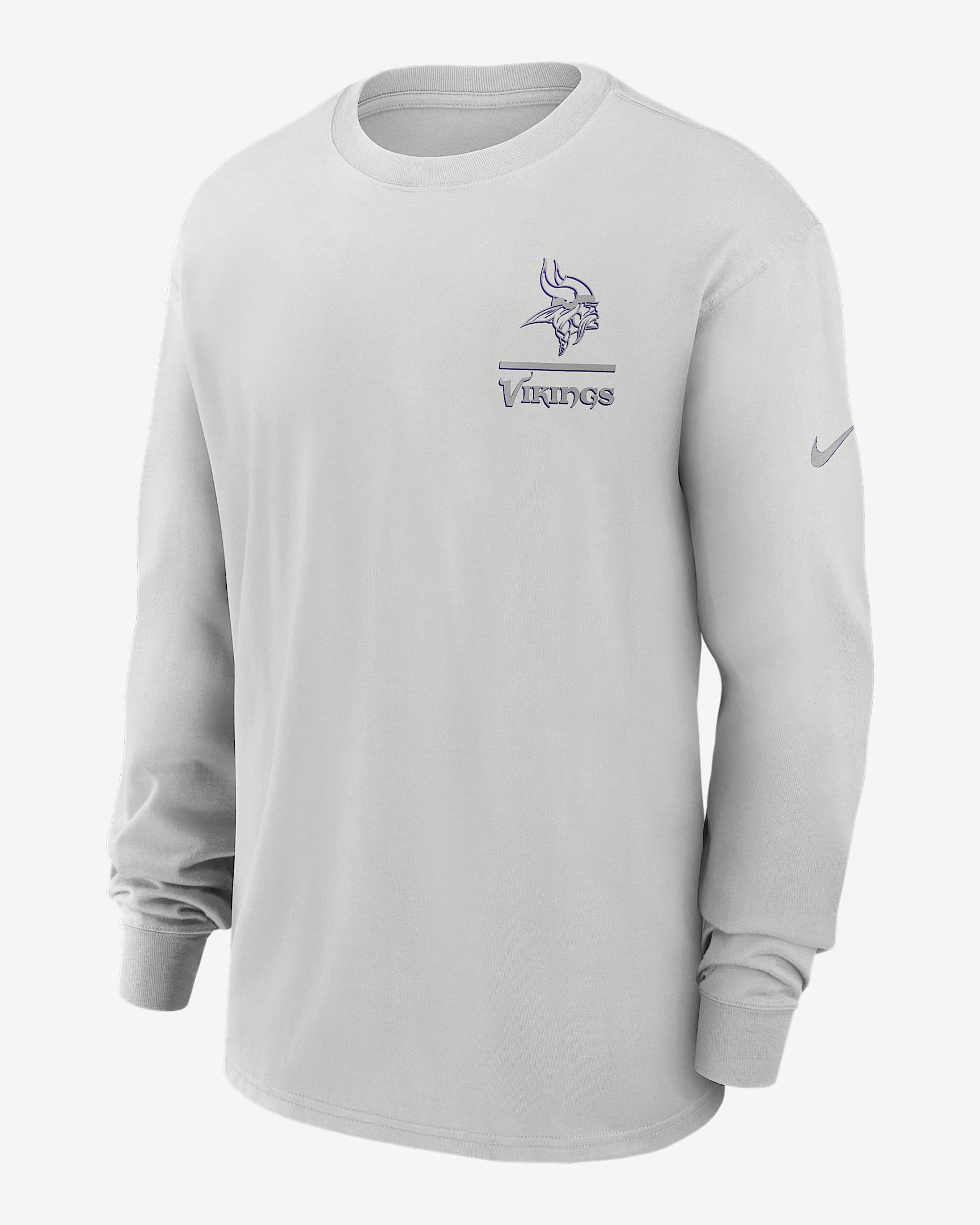 Minnesota Vikings Essential Heavy Max90 Men's Nike NFL Long-Sleeve T-Shirt - Grey