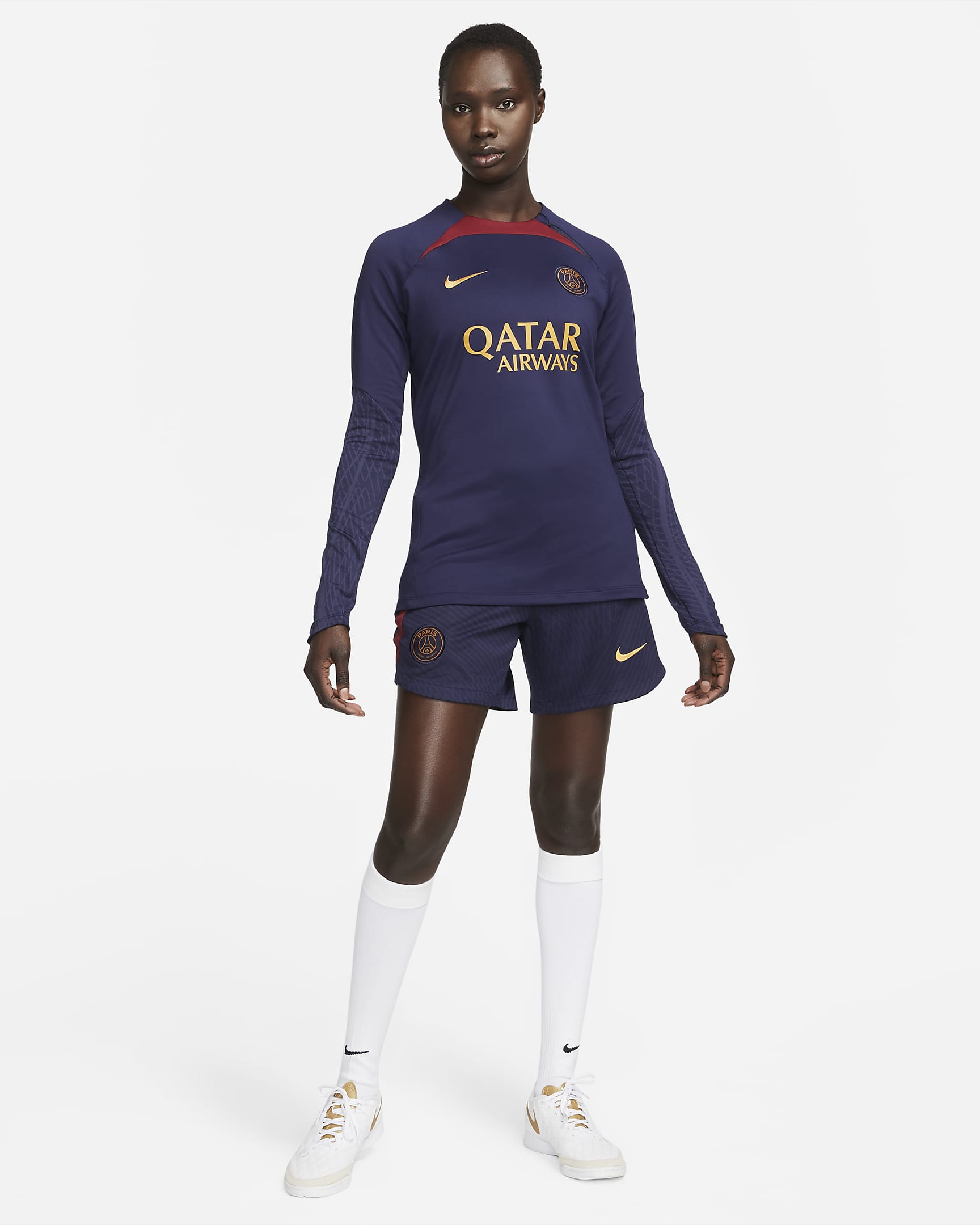 Paris Saint-Germain Strike Women's Nike Dri-FIT Knit Football Shorts ...