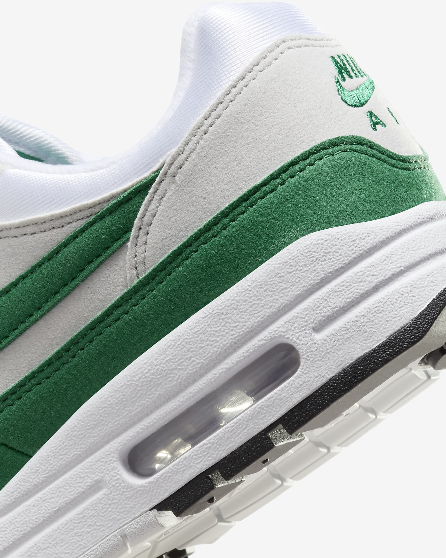 Nike Air Max 1 Women's Shoes - Neutral Grey/White/Black/Malachite