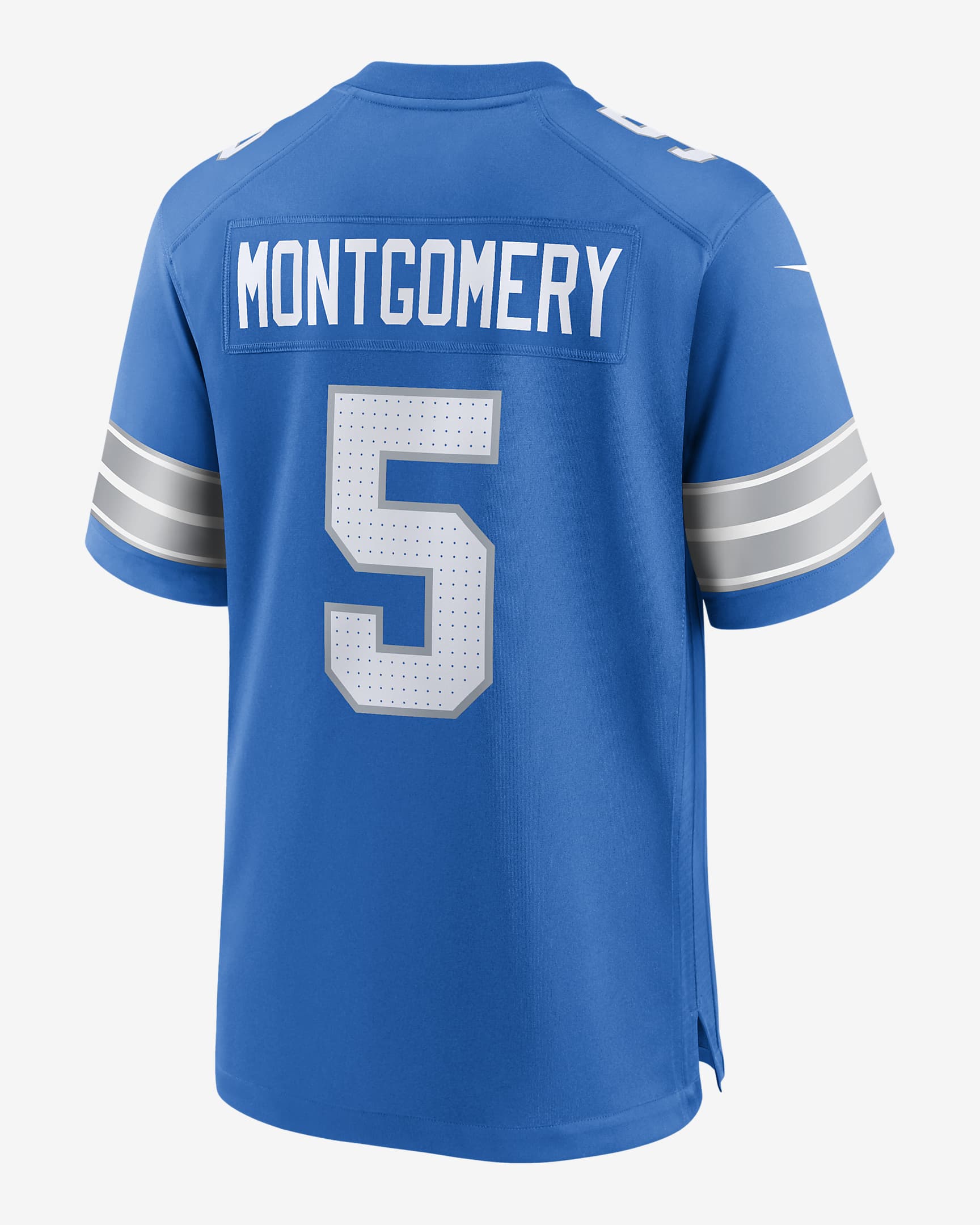 Jersey de fútbol americano Nike de la NFL Game para hombre David Montgomery Detroit Lions - Azul