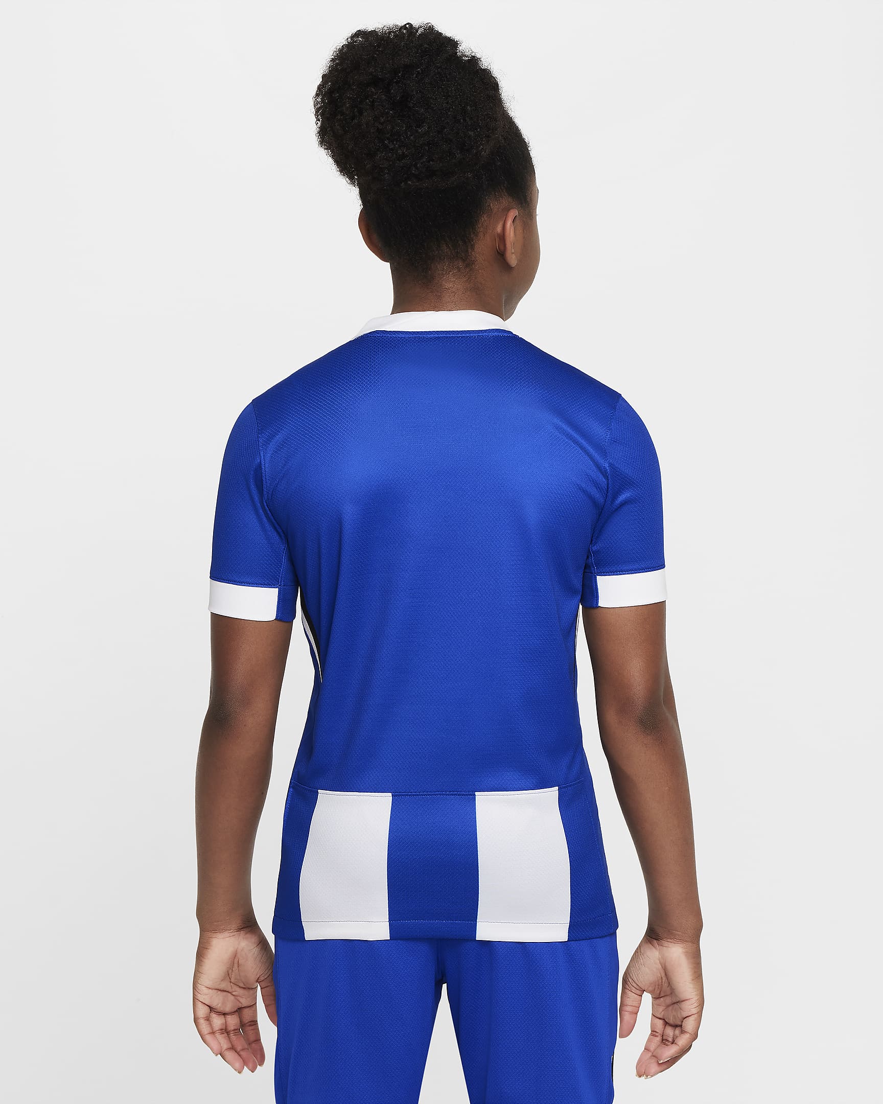 Hertha BSC 2024/25 Stadium Home Nike Replica Fußballtrikot mit Dri-FIT-Technologie für ältere Kinder - Old Royal/Weiß/Schwarz