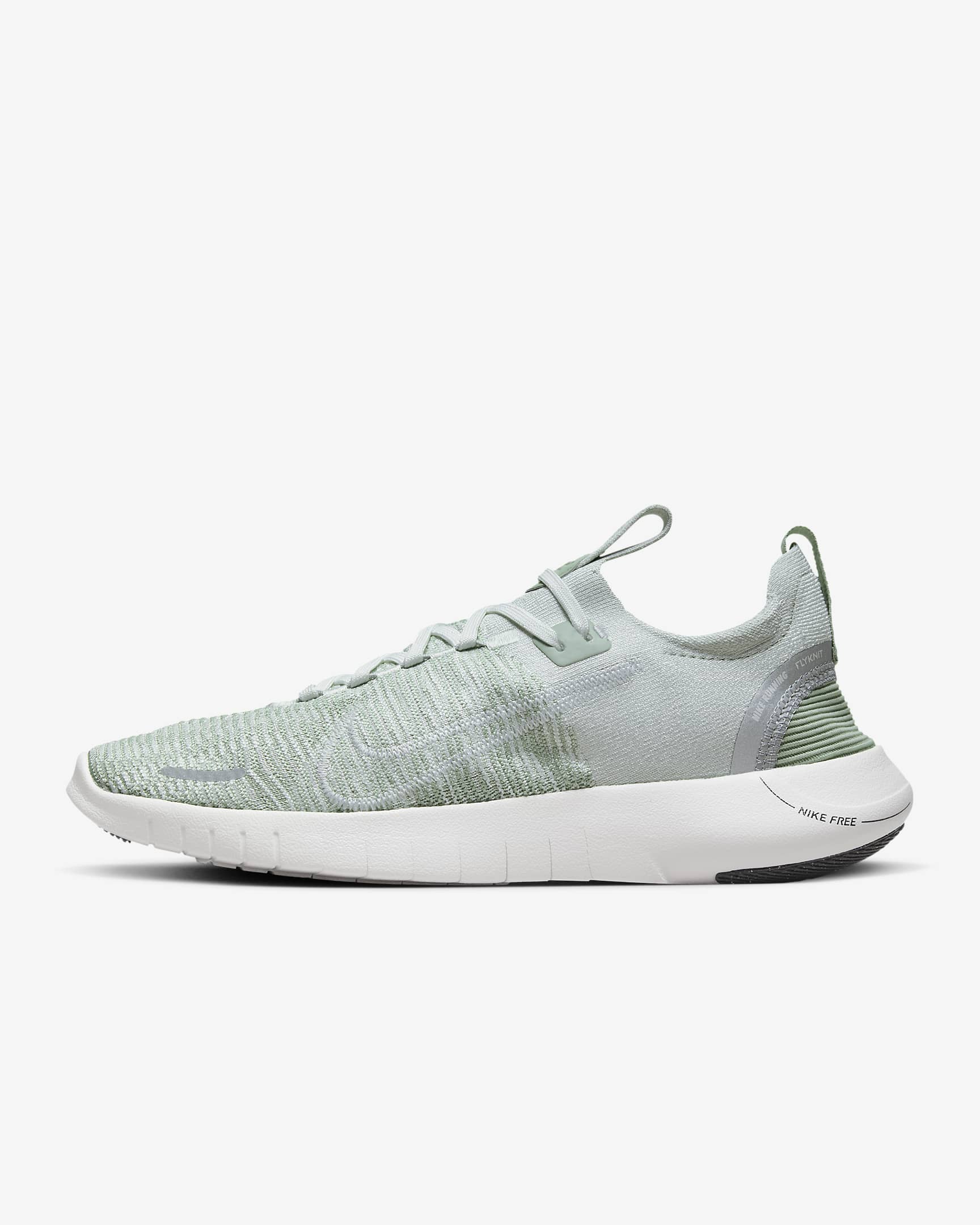 Nike Free RN NN Straßenlaufschuh für Damen - Light Silver/Jade Horizon/Metallic Silver/Summit White