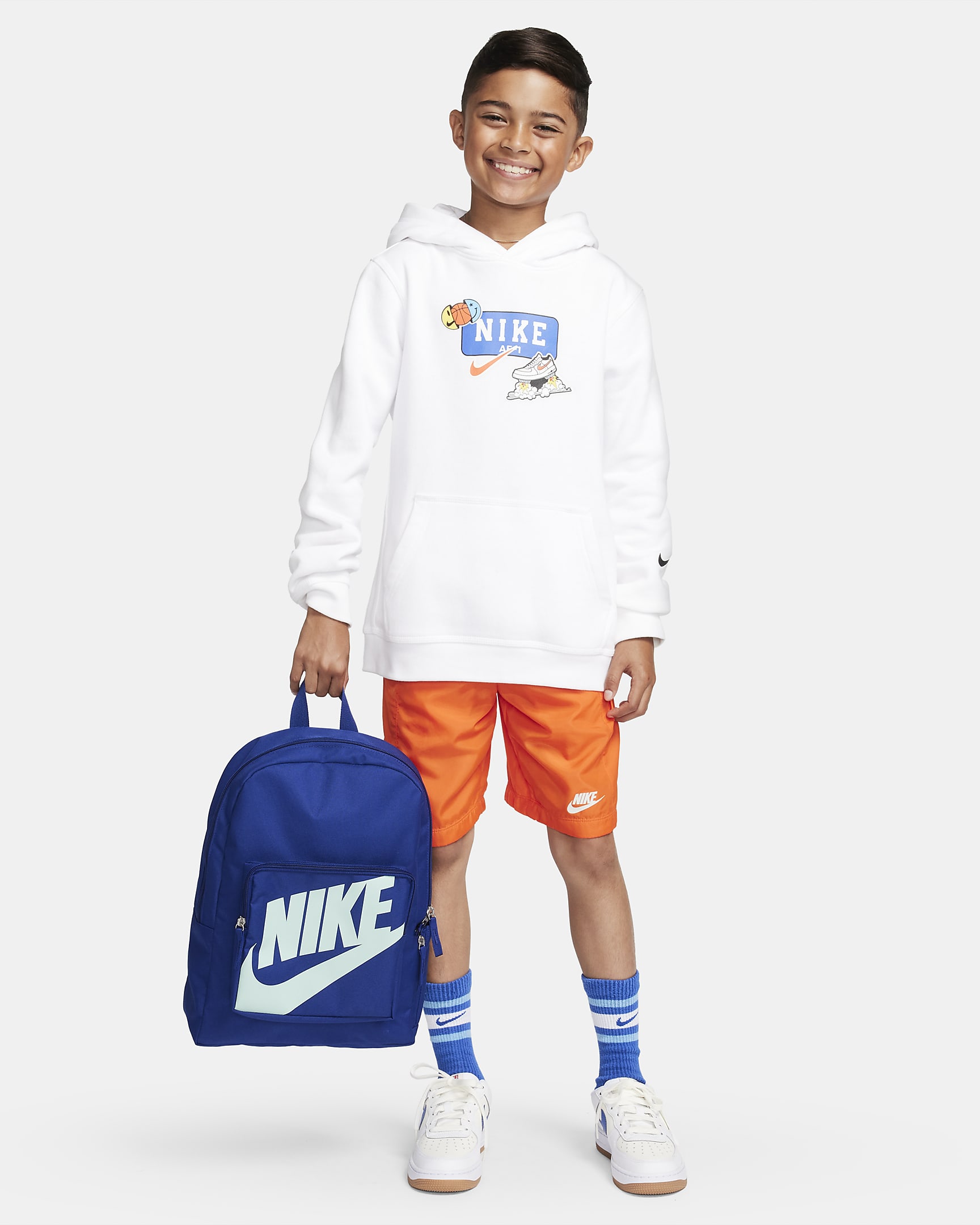 Nike Classic Kids' Backpack (16L) - Deep Royal Blue/Deep Royal Blue/Jade Ice