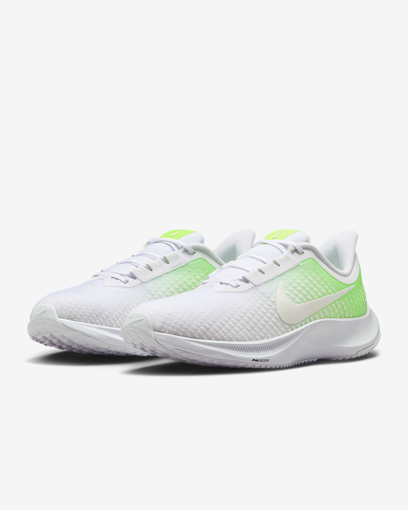 Nike Power Flight Women's Cheerleading Shoes - Volt/White/White