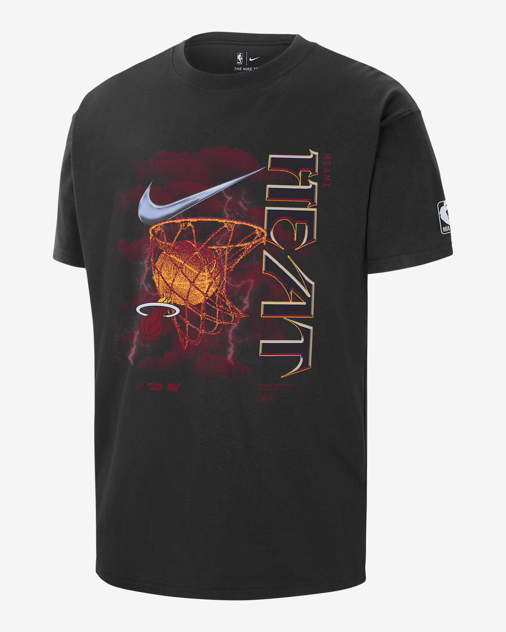 Miami Heat Courtside Max90 Men's Nike NBA T-Shirt. Nike CH